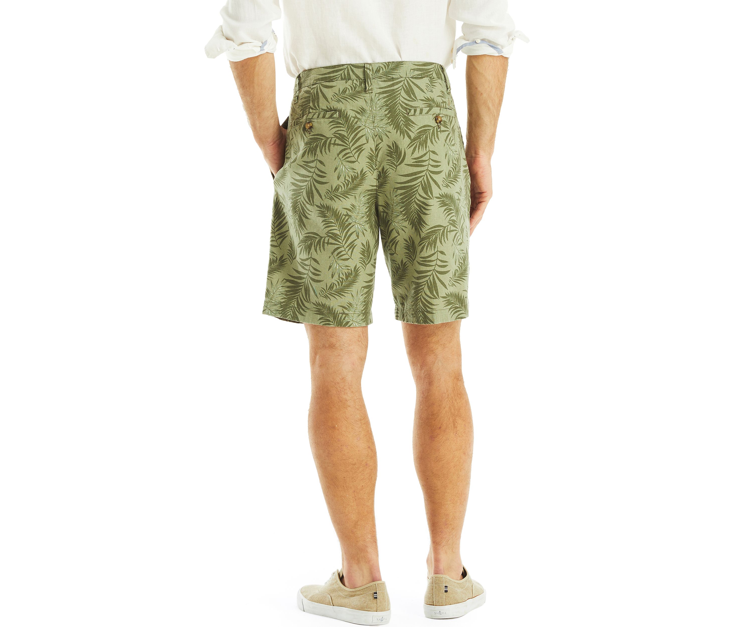 8.5" Linen Pleated Shorts