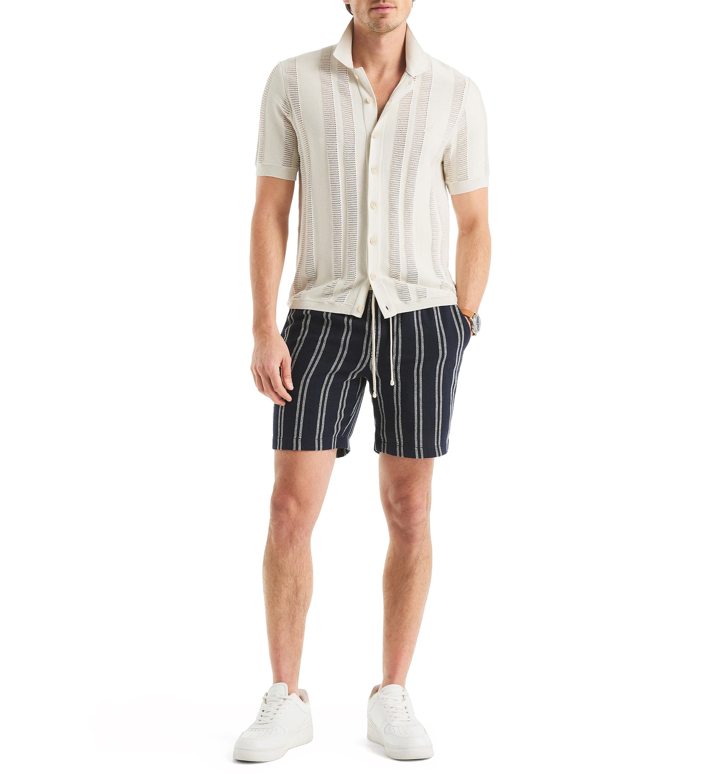 7" Striped Pull-On Shorts