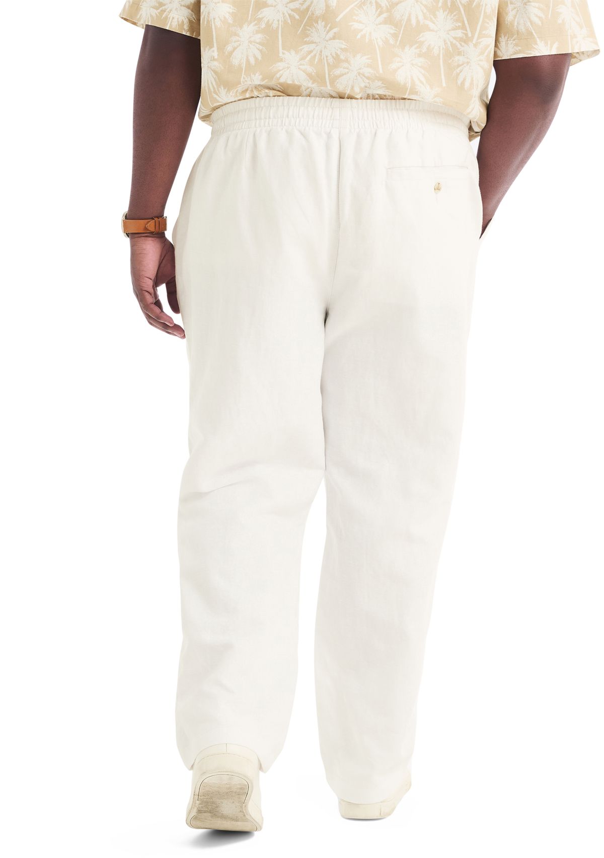 Big & Tall Linen Drawstring Pants