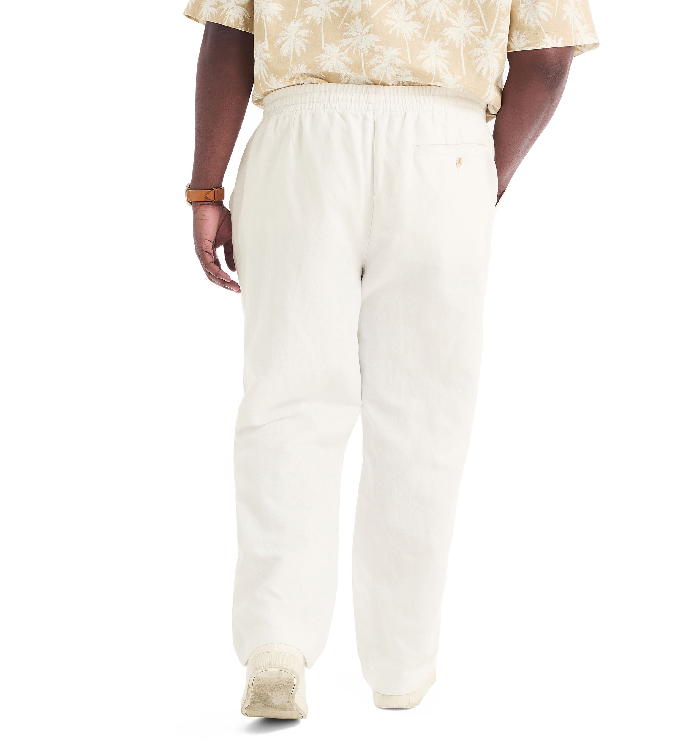 Big & Tall Linen Drawstring Pants