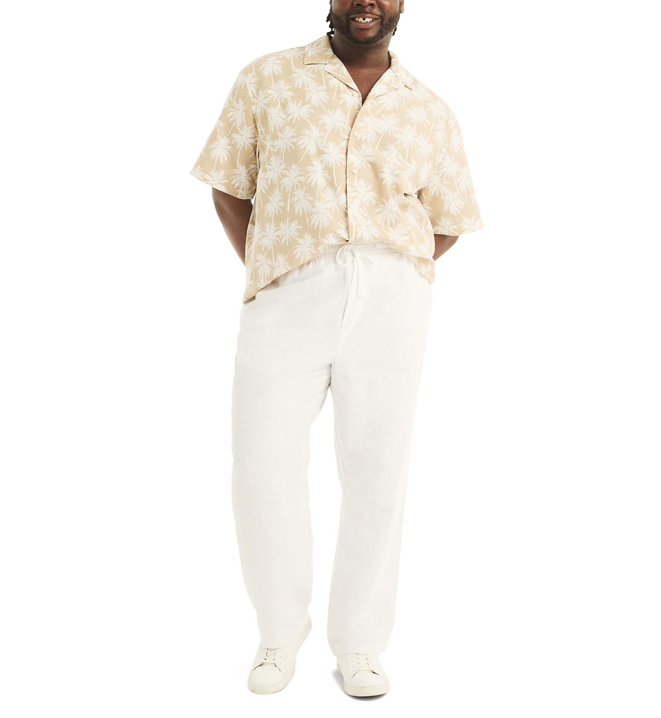 Big & Tall Linen Drawstring Pants