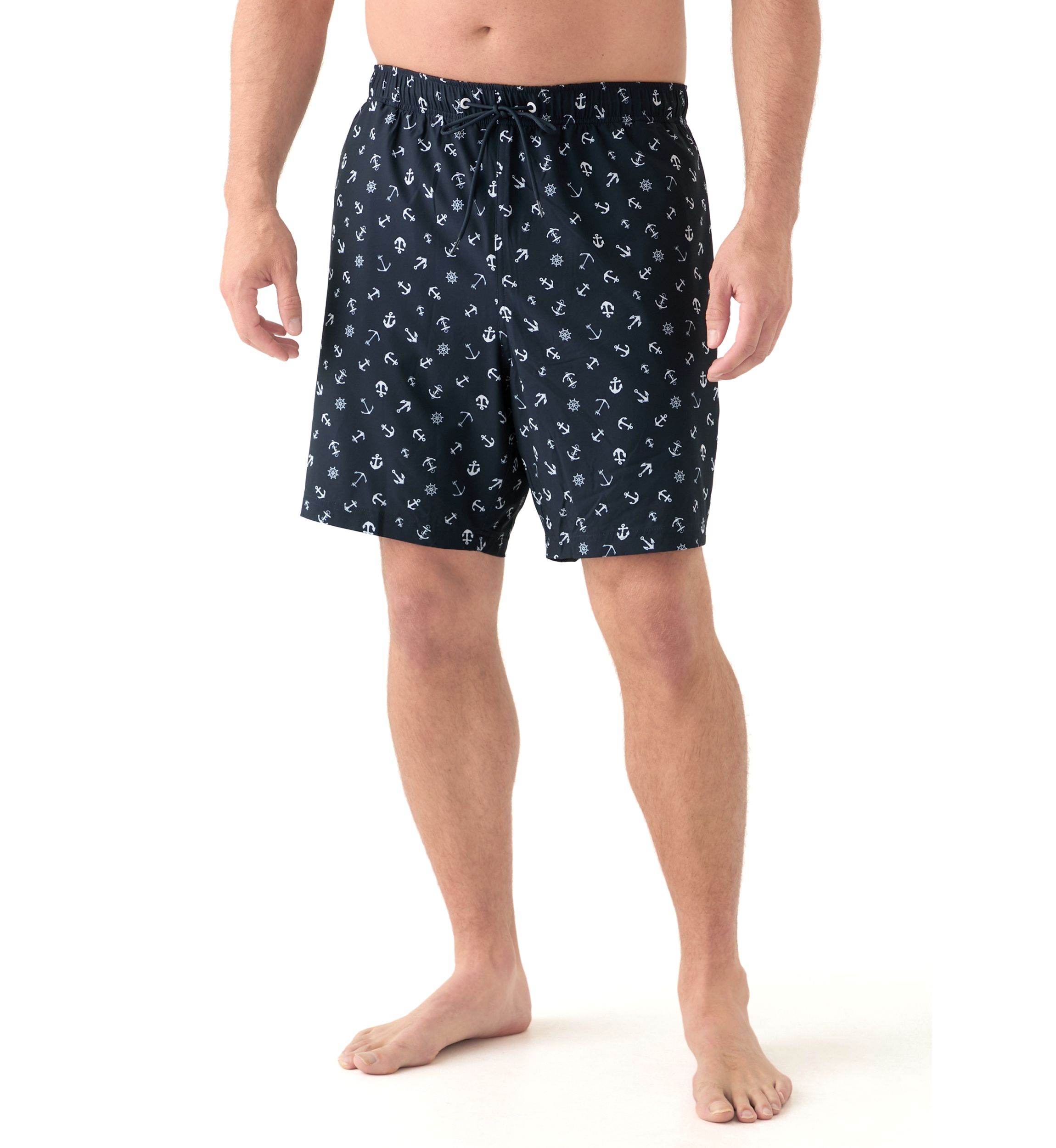 Big & Tall Printed Quick-Dry Swim Trunks