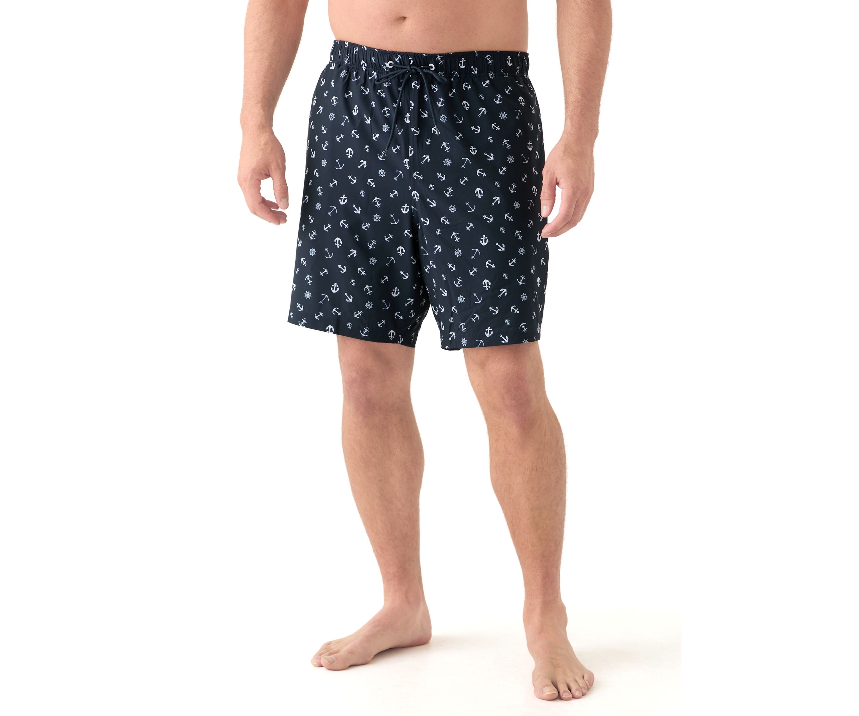 Big & Tall Printed Quick-Dry Swim Trunks
