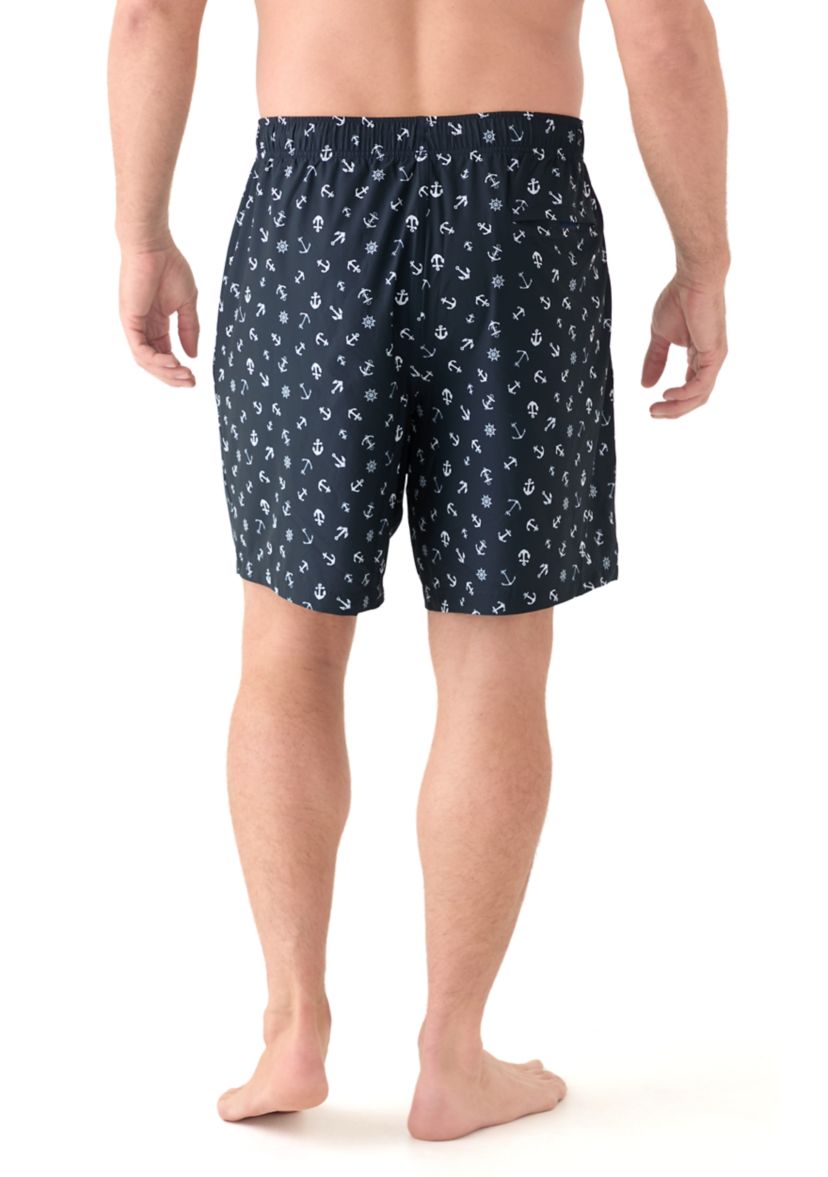 Big & Tall Printed Quick-Dry Swim Trunks