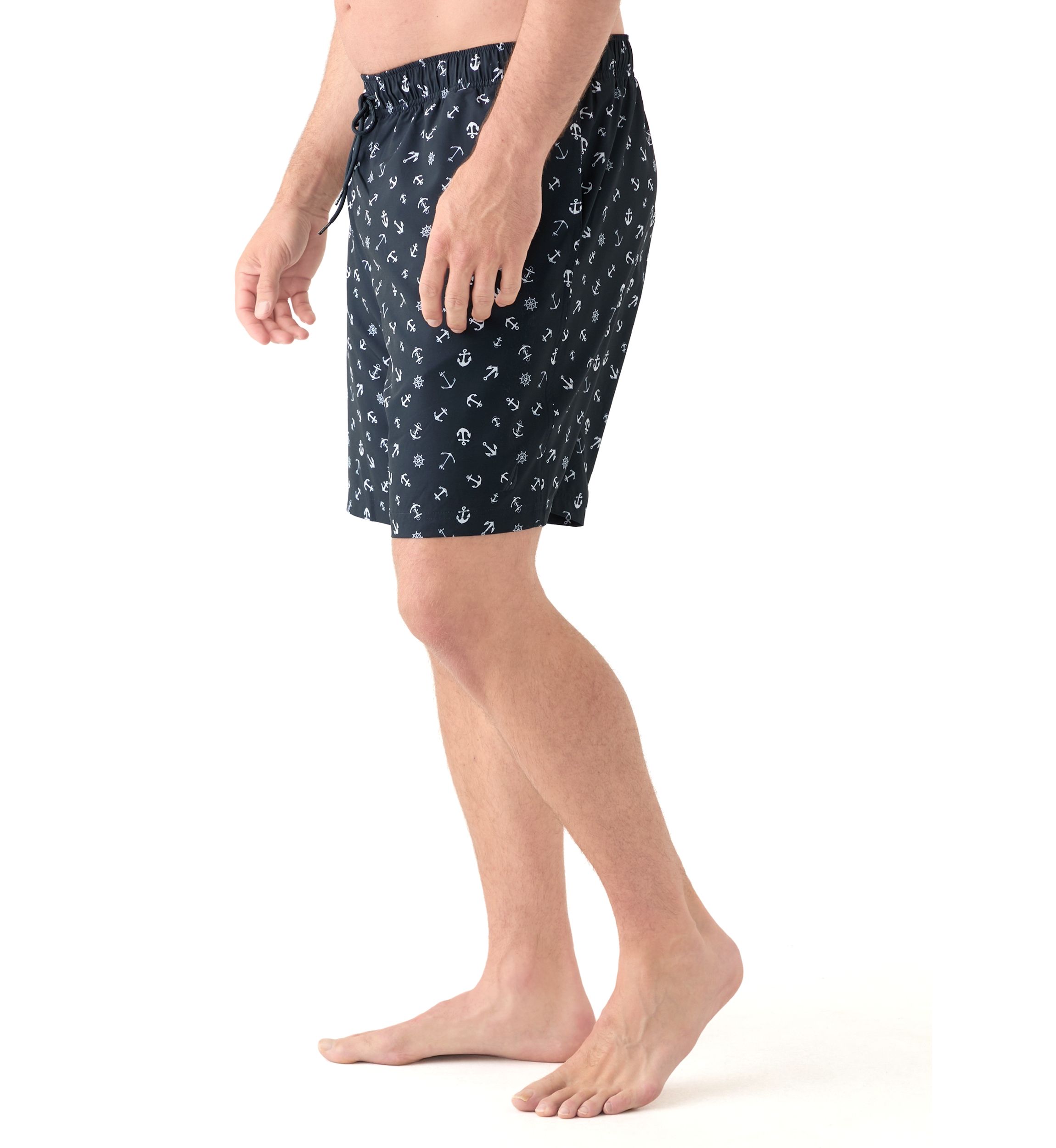 Big & Tall Printed Quick-Dry Swim Trunks