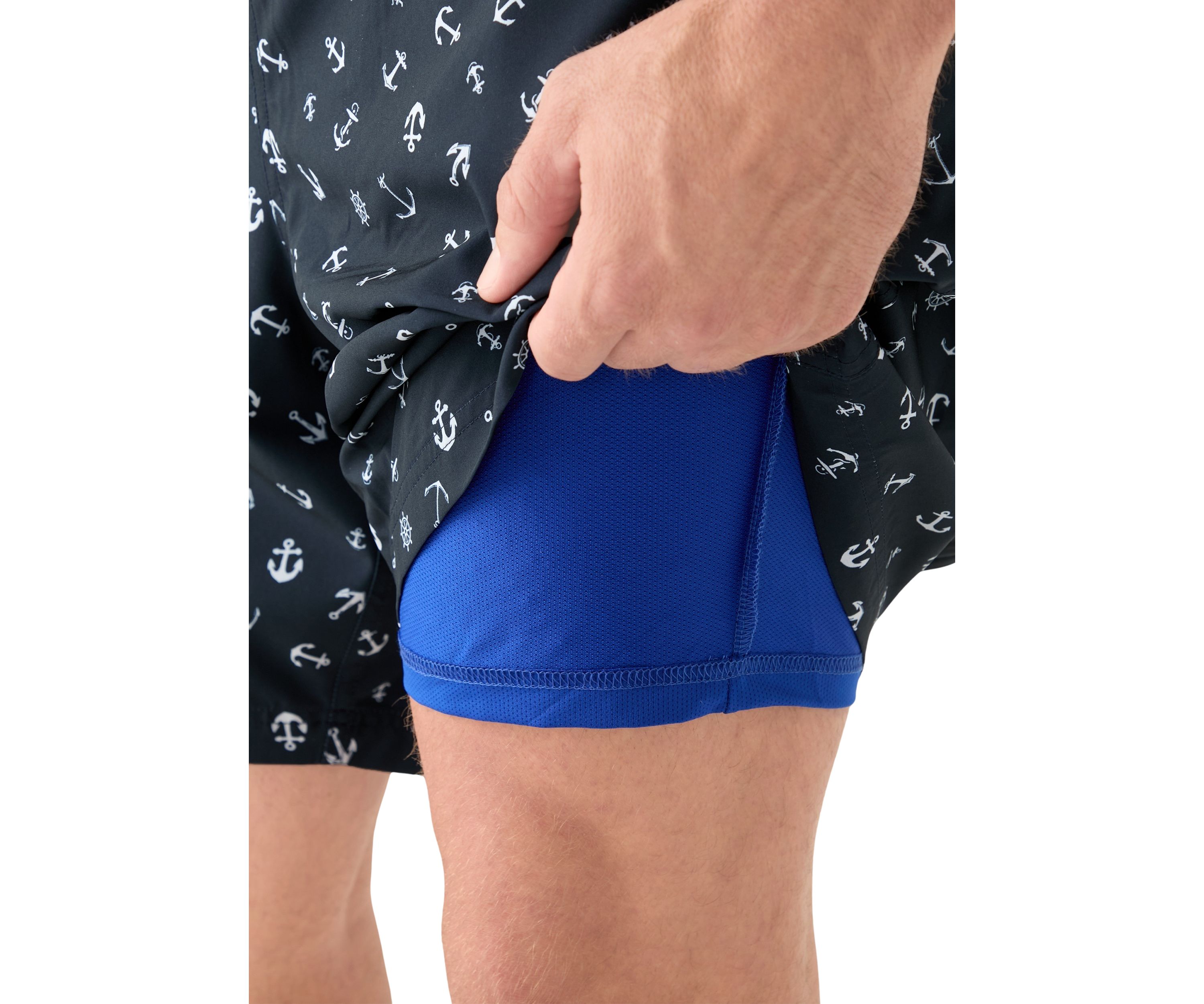 Big & Tall Printed Quick-Dry Swim Trunks