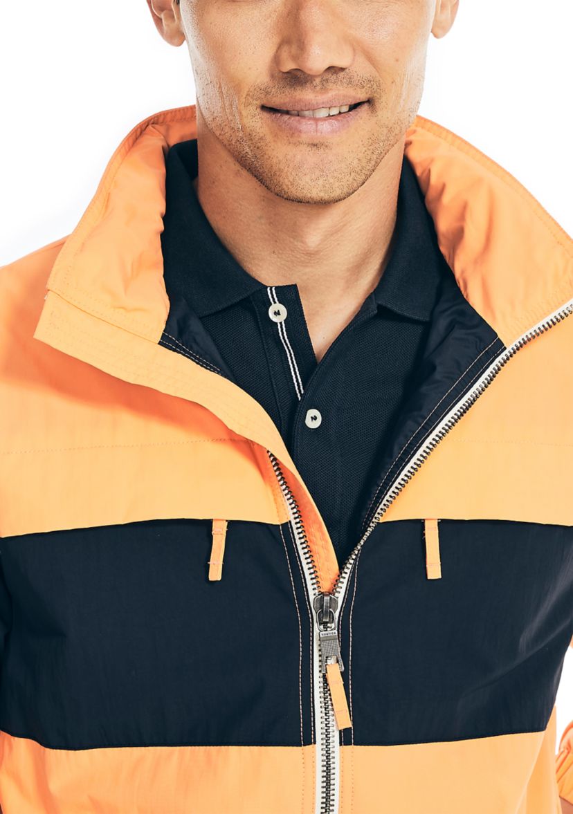 Color Block Hooded Jacket