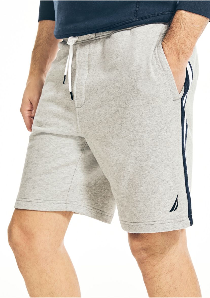 Side-Stripe Fleece Shorts