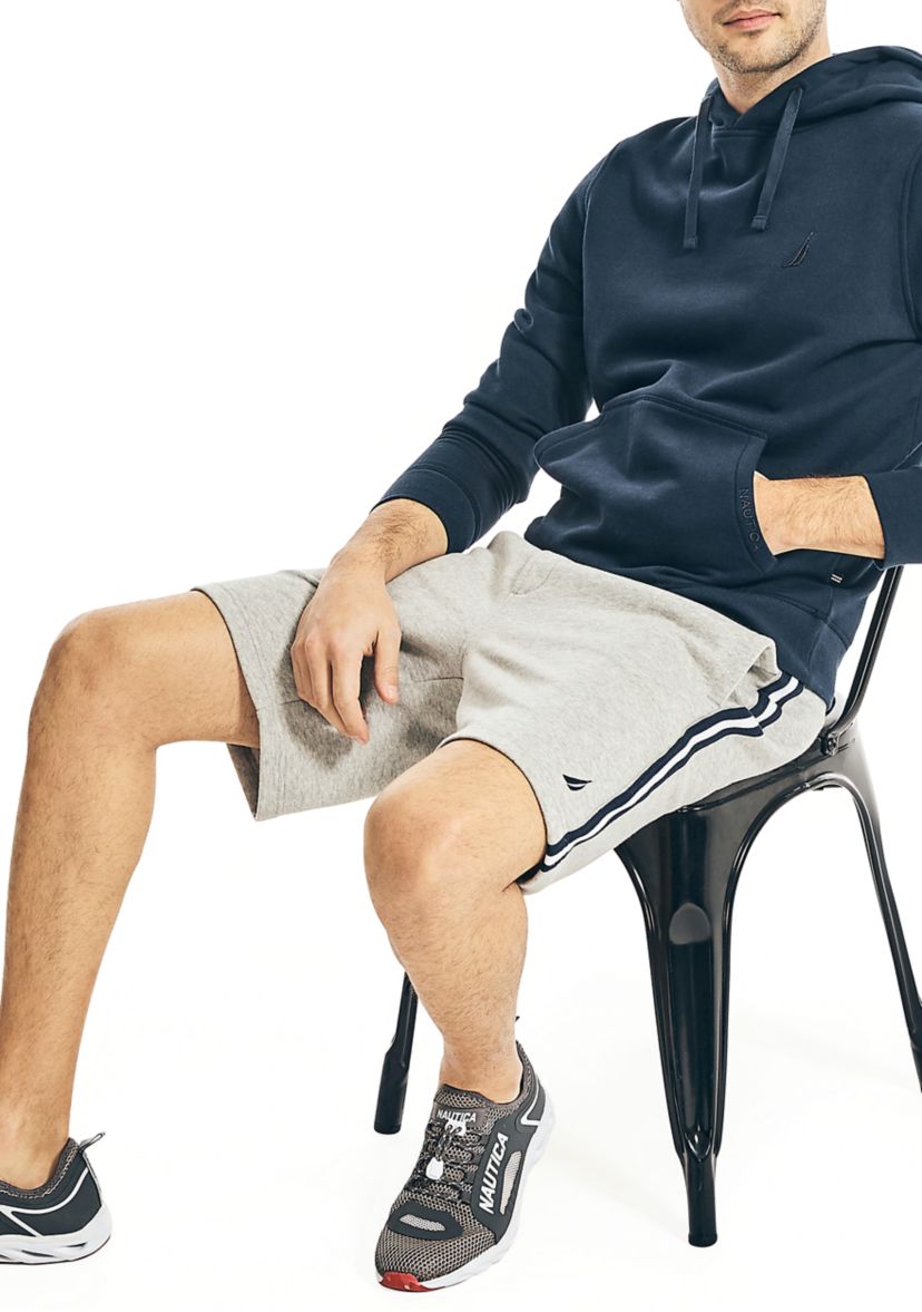Side-Stripe Fleece Shorts