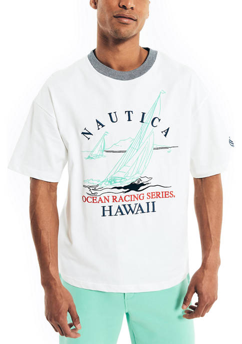 Nautica Mens Reissue Ocean Racing Graphic T-Shirt