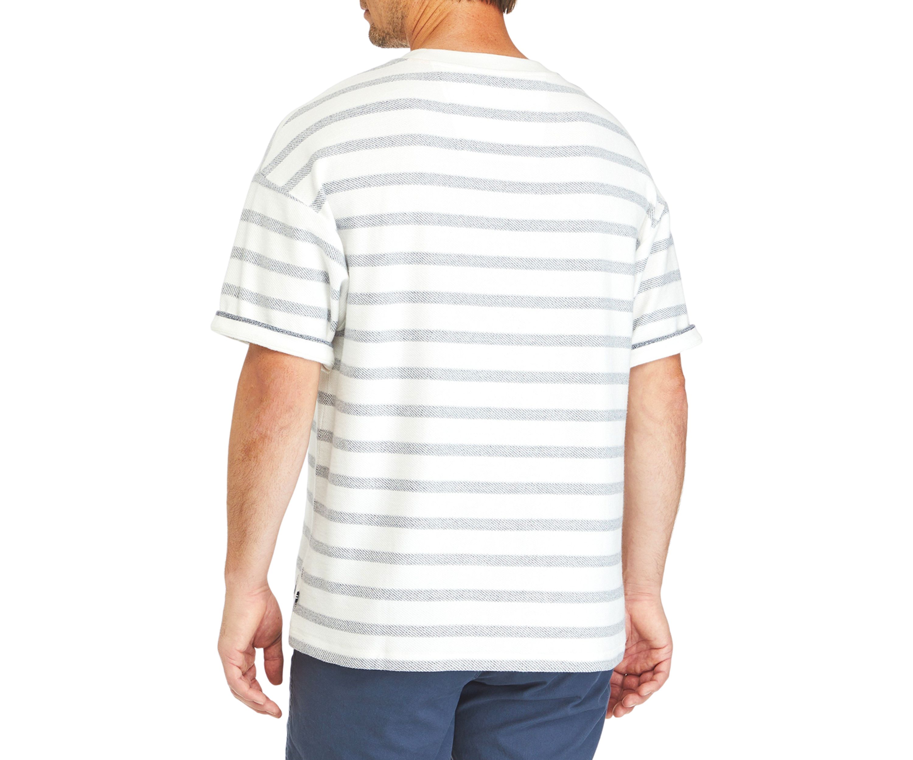 Short Sleeve Stripe Crew Neck Shirt