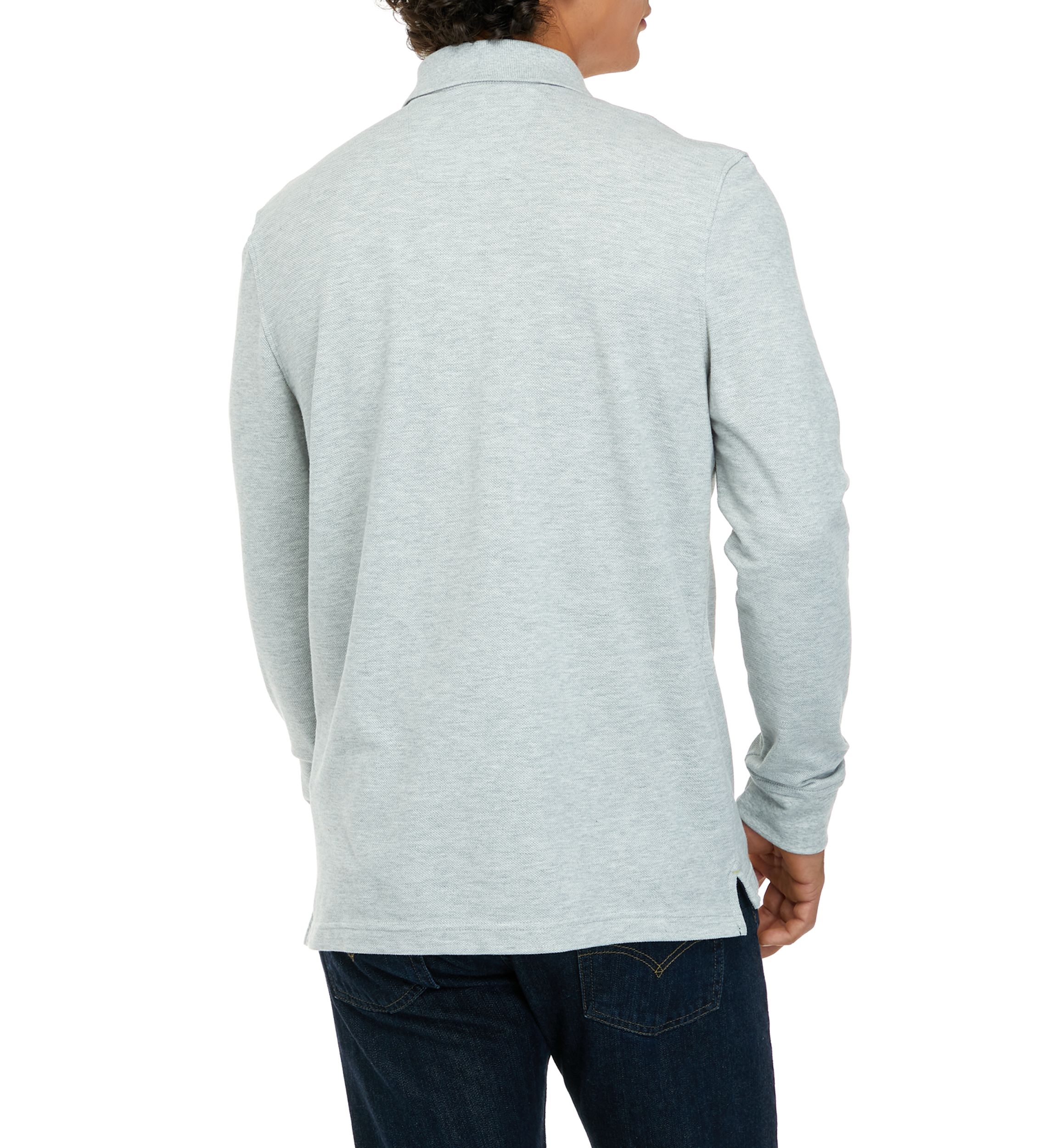 Classic Fit Long-Sleeve Deck Polo Shirt
