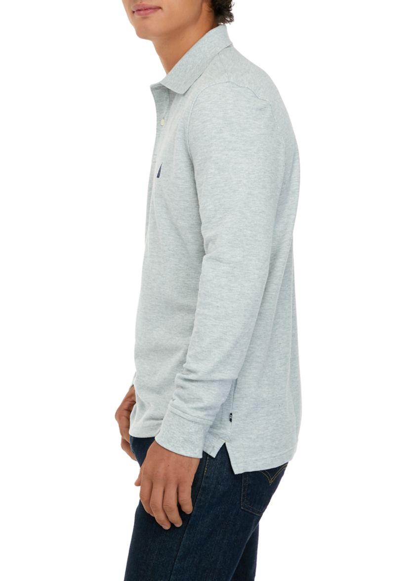 Classic Fit Long-Sleeve Deck Polo Shirt