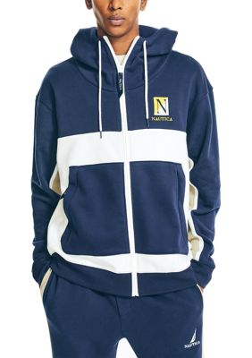 Nautica Color Block Full Zip Hoodie belk