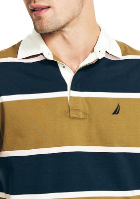 Classic Fit Rugby Striped Polo Shirt