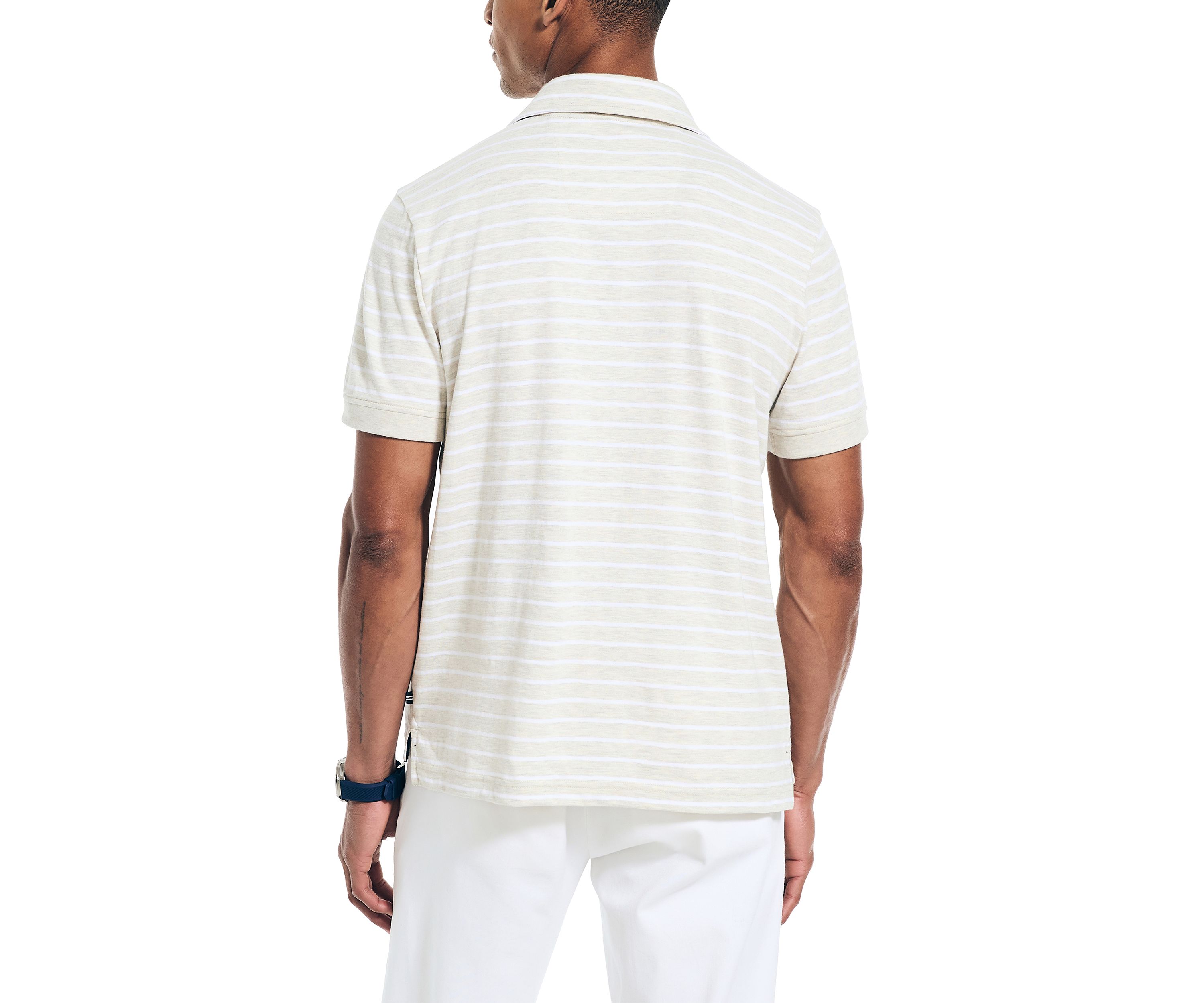 Sustainably Crafted Striped Polo Shirt
