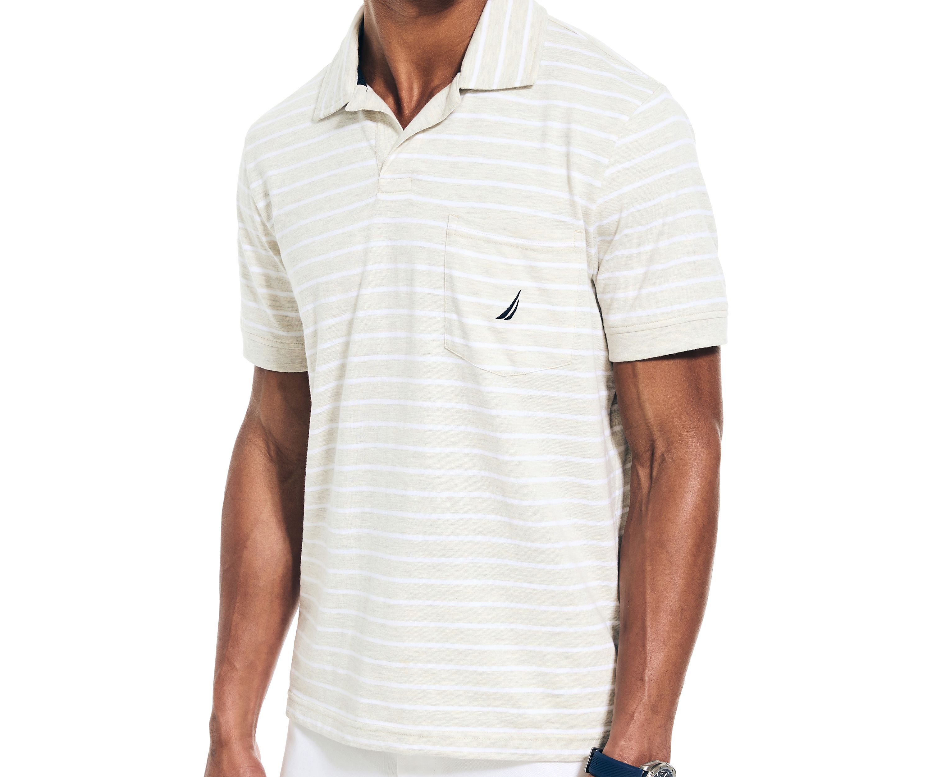 Sustainably Crafted Striped Polo Shirt
