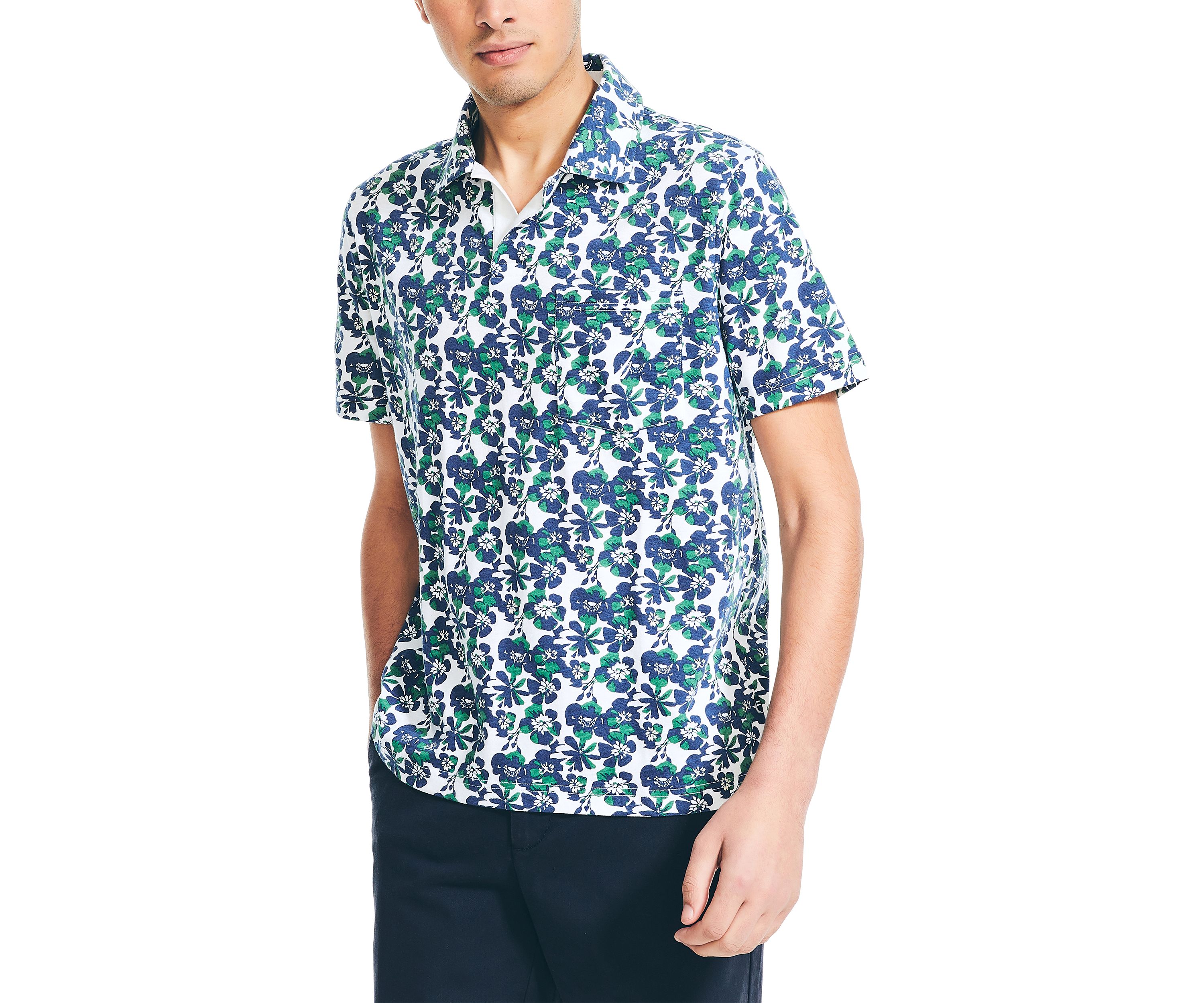 Sustainably Crafted Printed Polo Shirt