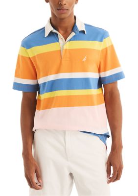 Sustainably Crafted Classic Fit Striped Rugby Polo Shirt