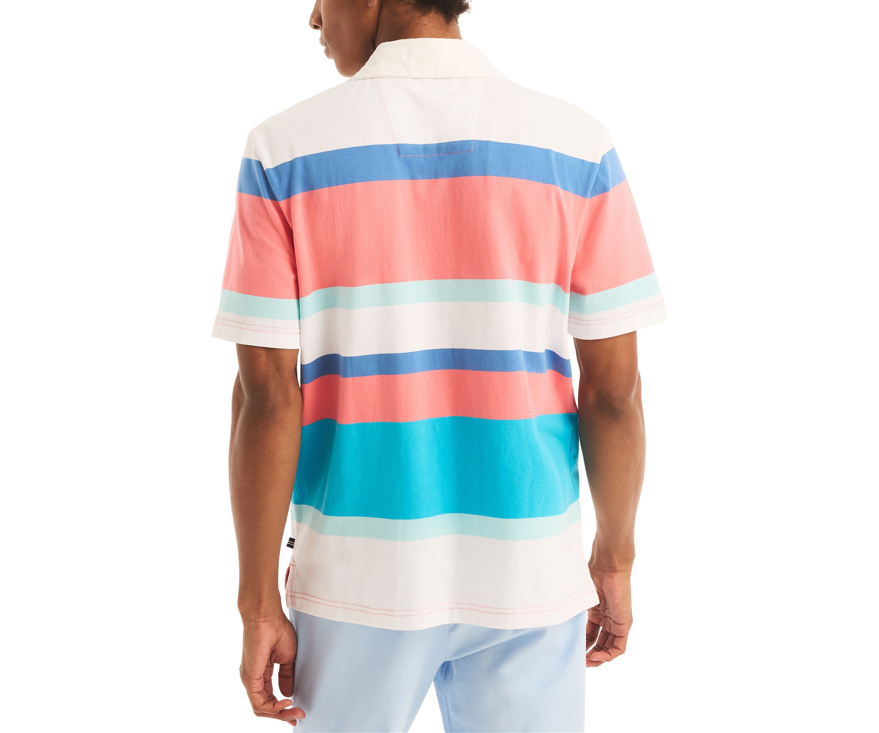 Sustainably Crafted Classic Fit Striped Rugby Polo Shirt