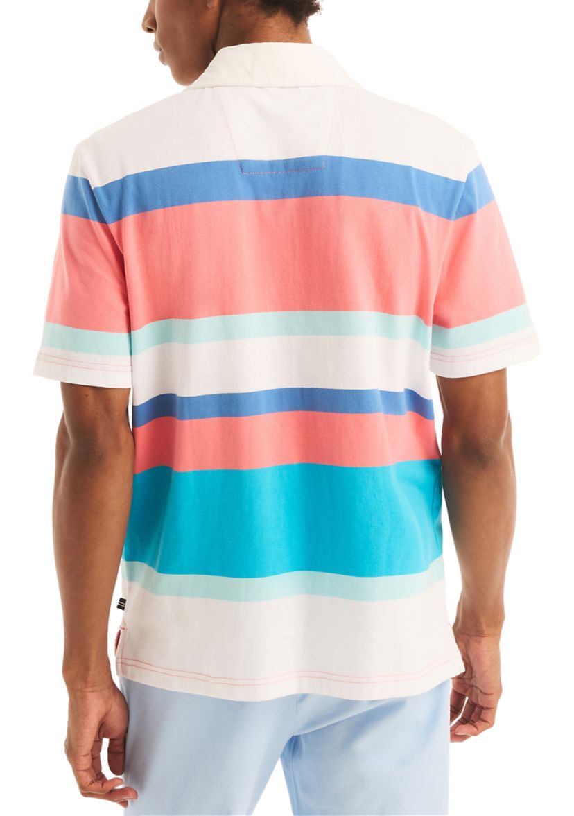 Sustainably Crafted Classic Fit Striped Rugby Polo Shirt