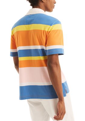 Sustainably Crafted Classic Fit Striped Rugby Polo Shirt