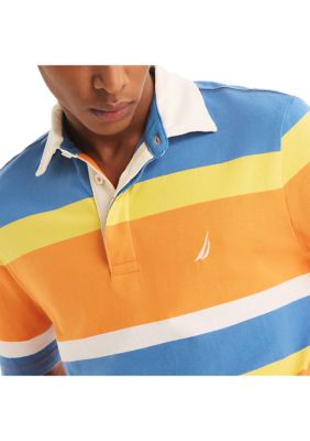 Sustainably Crafted Classic Fit Striped Rugby Polo Shirt