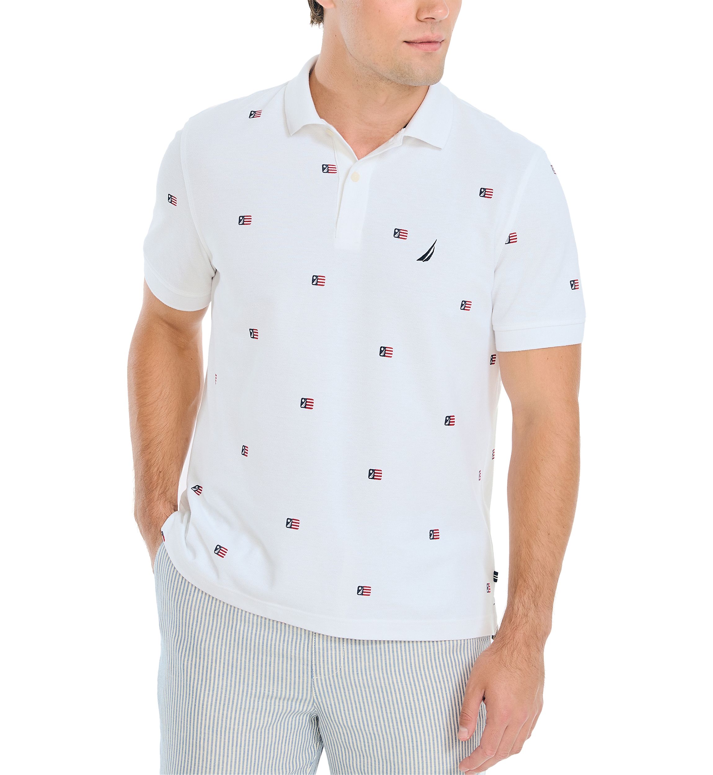 Sustainably Crafted Classic Fit Printed Polo Shirt