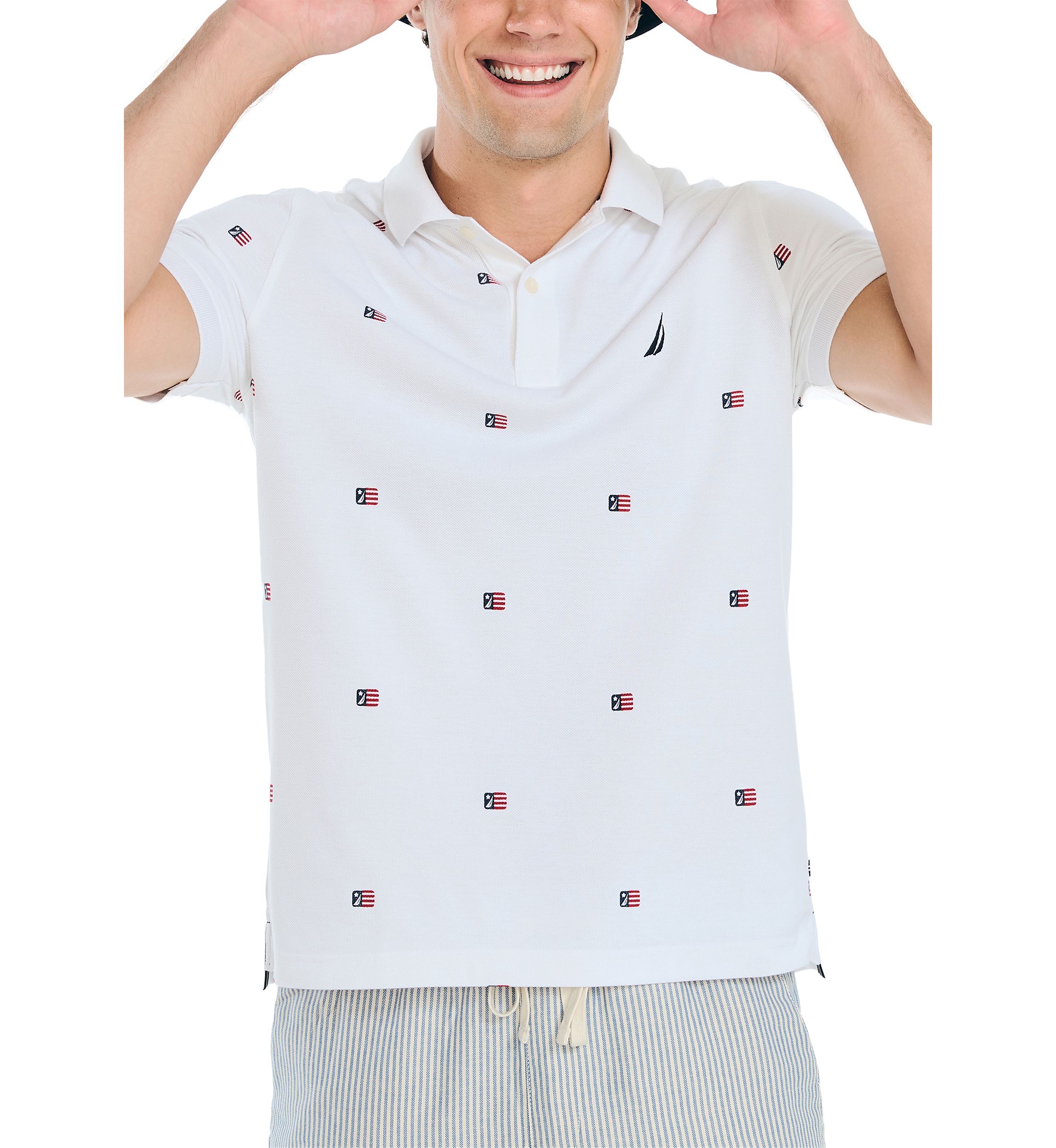 Sustainably Crafted Classic Fit Printed Polo Shirt