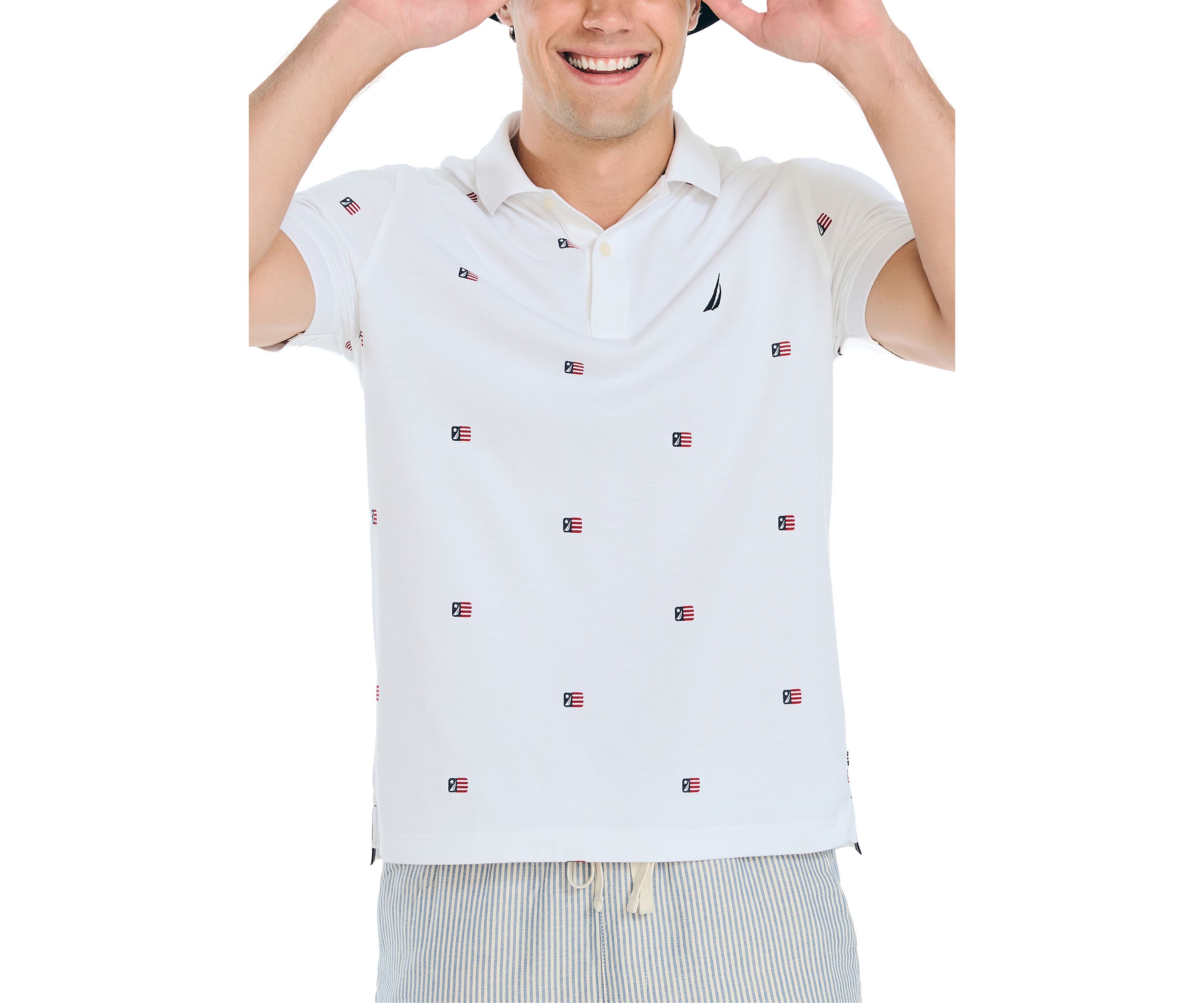 Sustainably Crafted Classic Fit Printed Polo Shirt