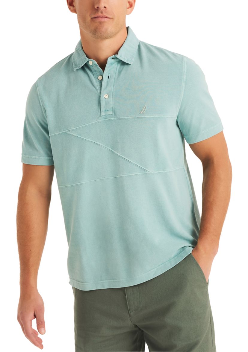 Classic Fit Pieced Polo Shirt