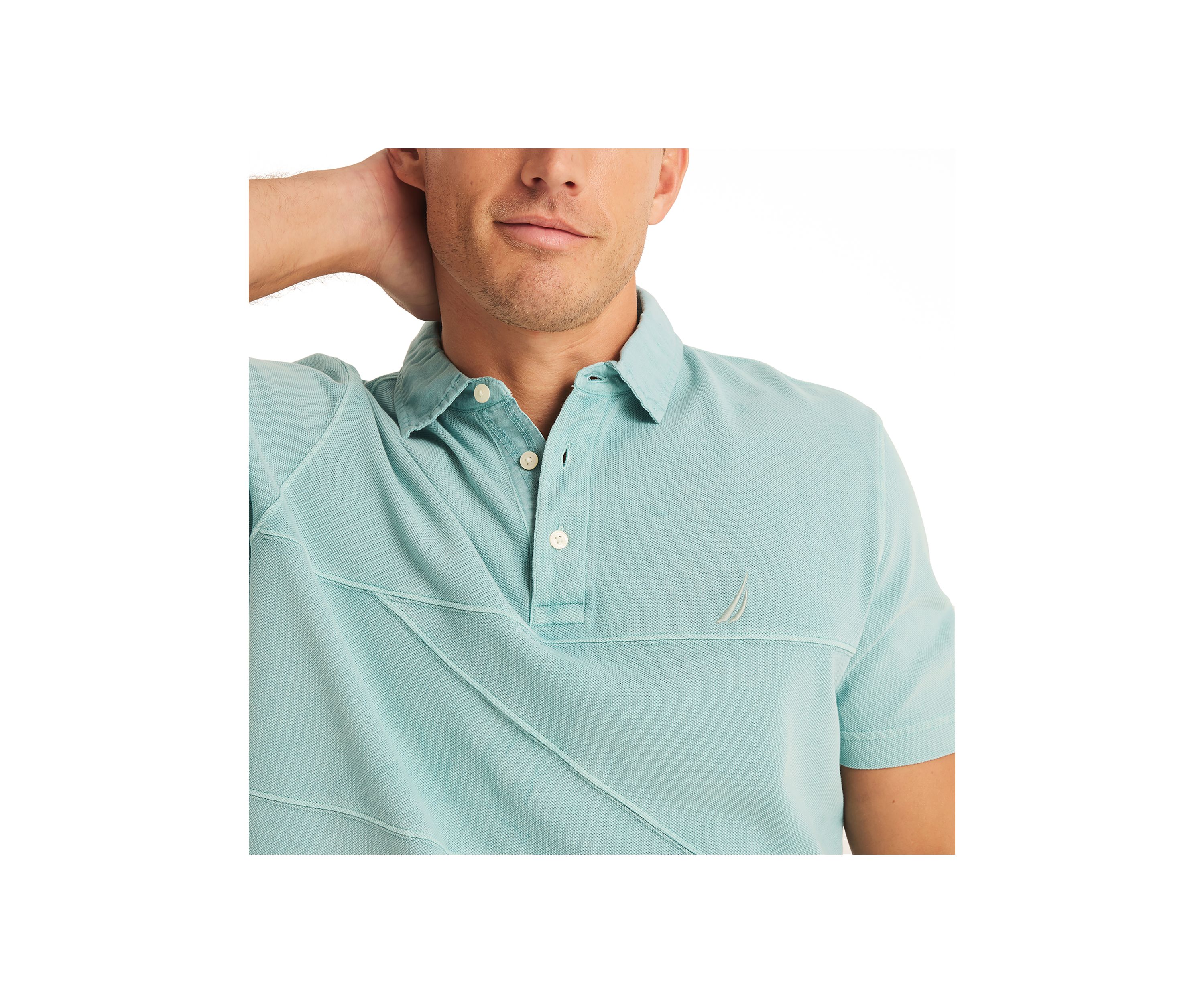 Classic Fit Pieced Polo Shirt