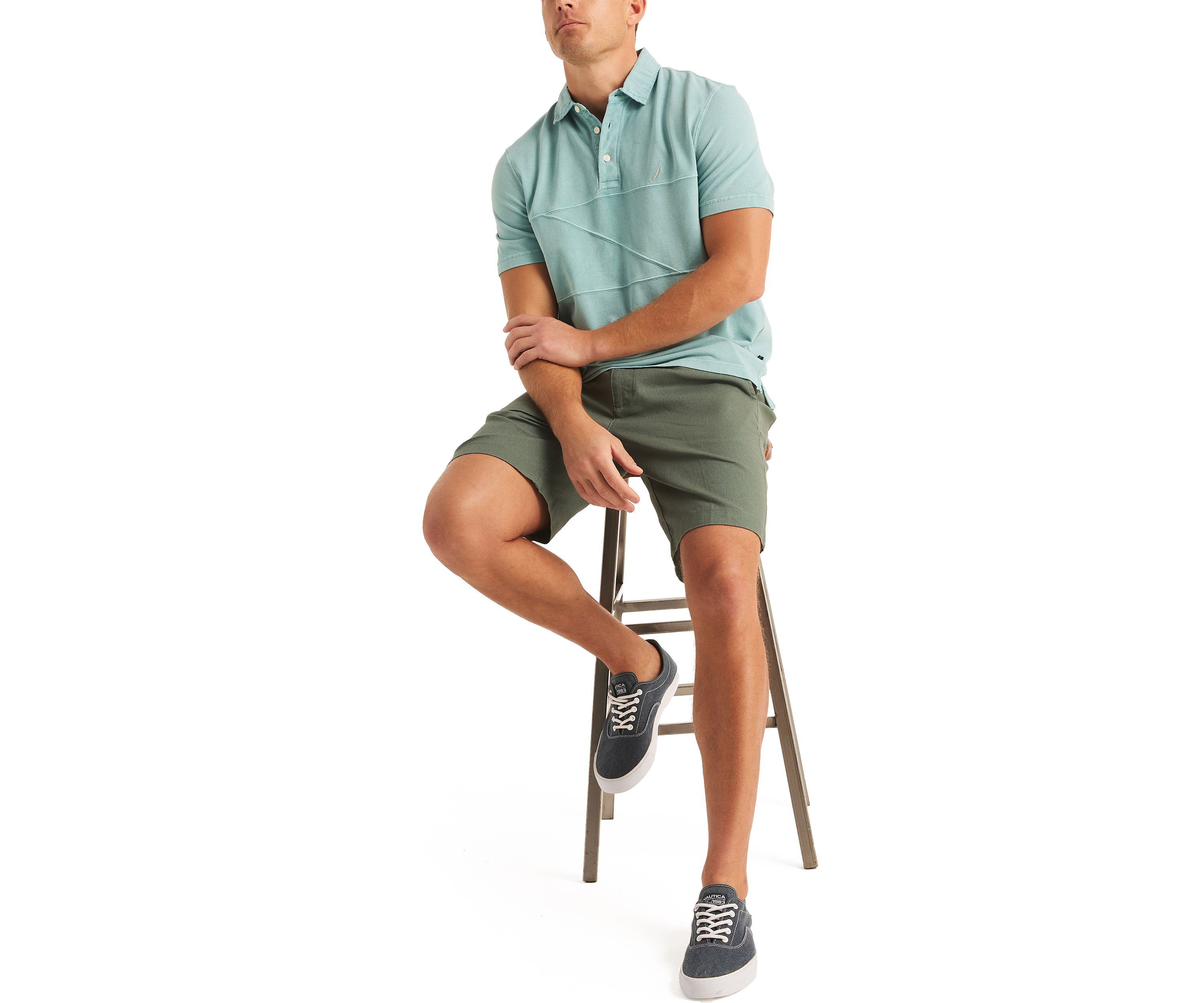 Classic Fit Pieced Polo Shirt
