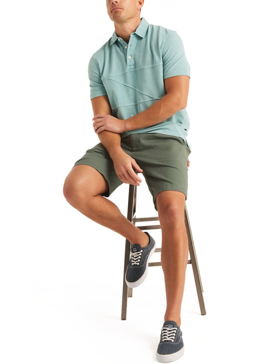 Classic Fit Pieced Polo Shirt