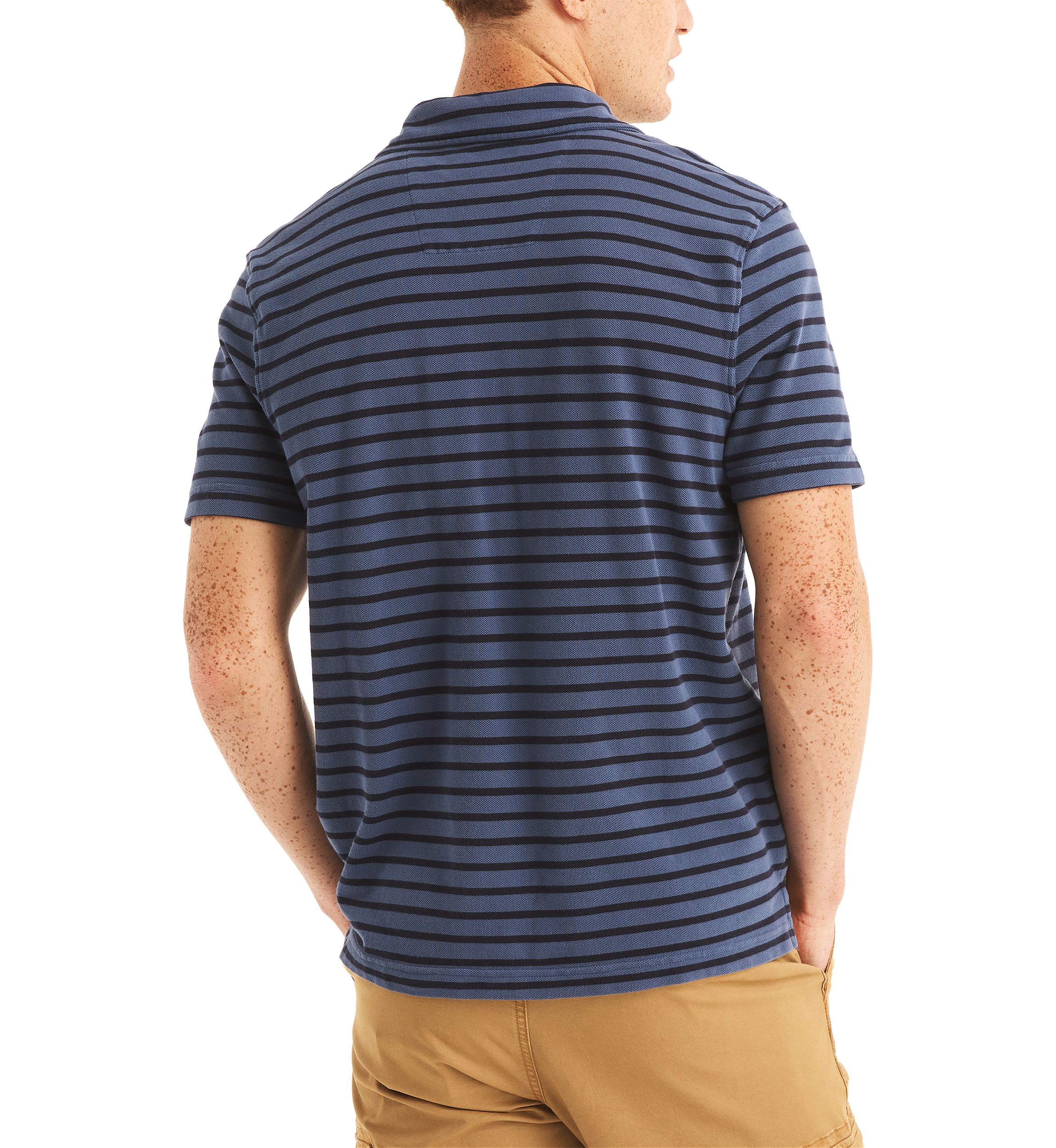 Classic Fit Striped Polo Shirt