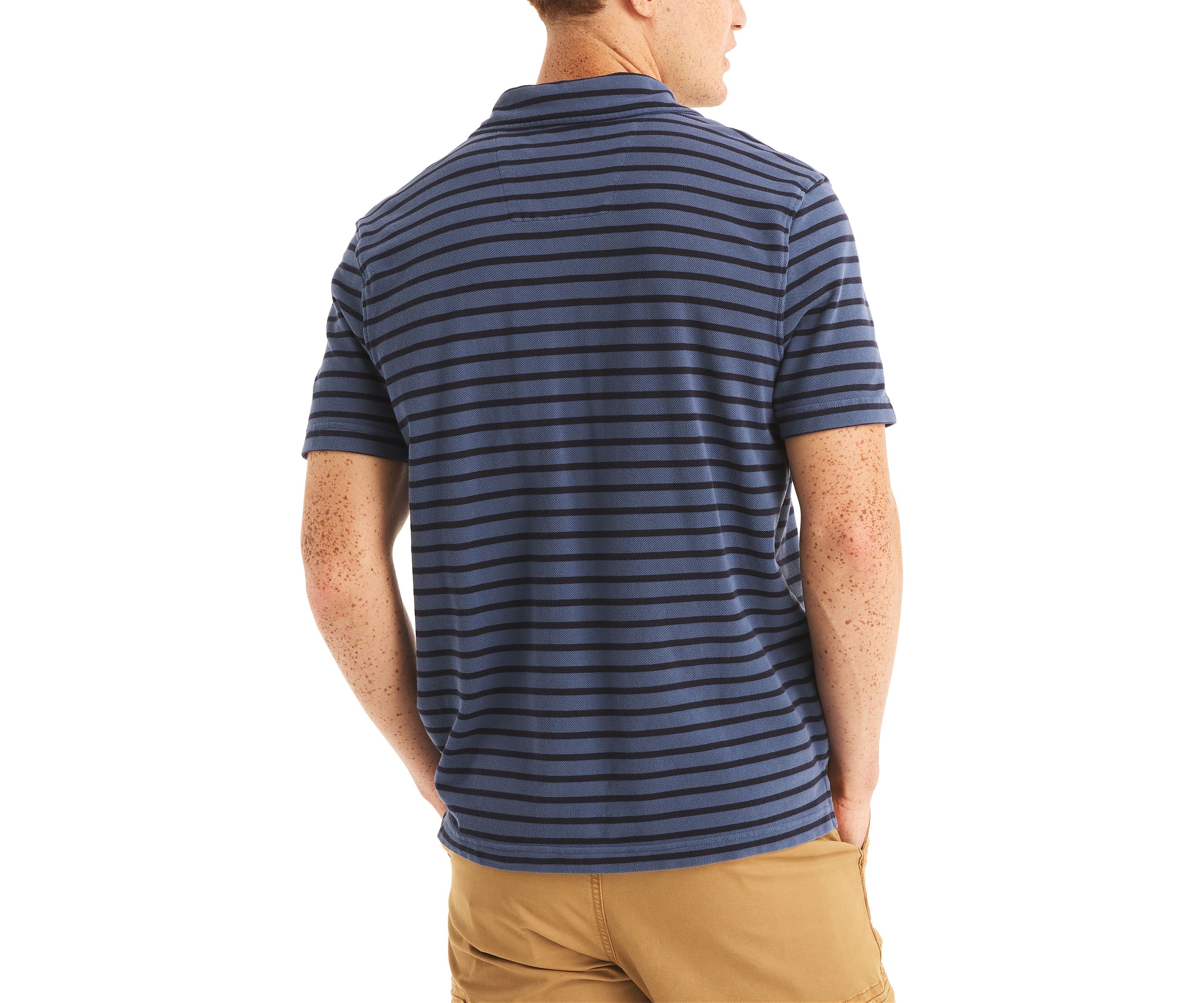 Classic Fit Striped Polo Shirt