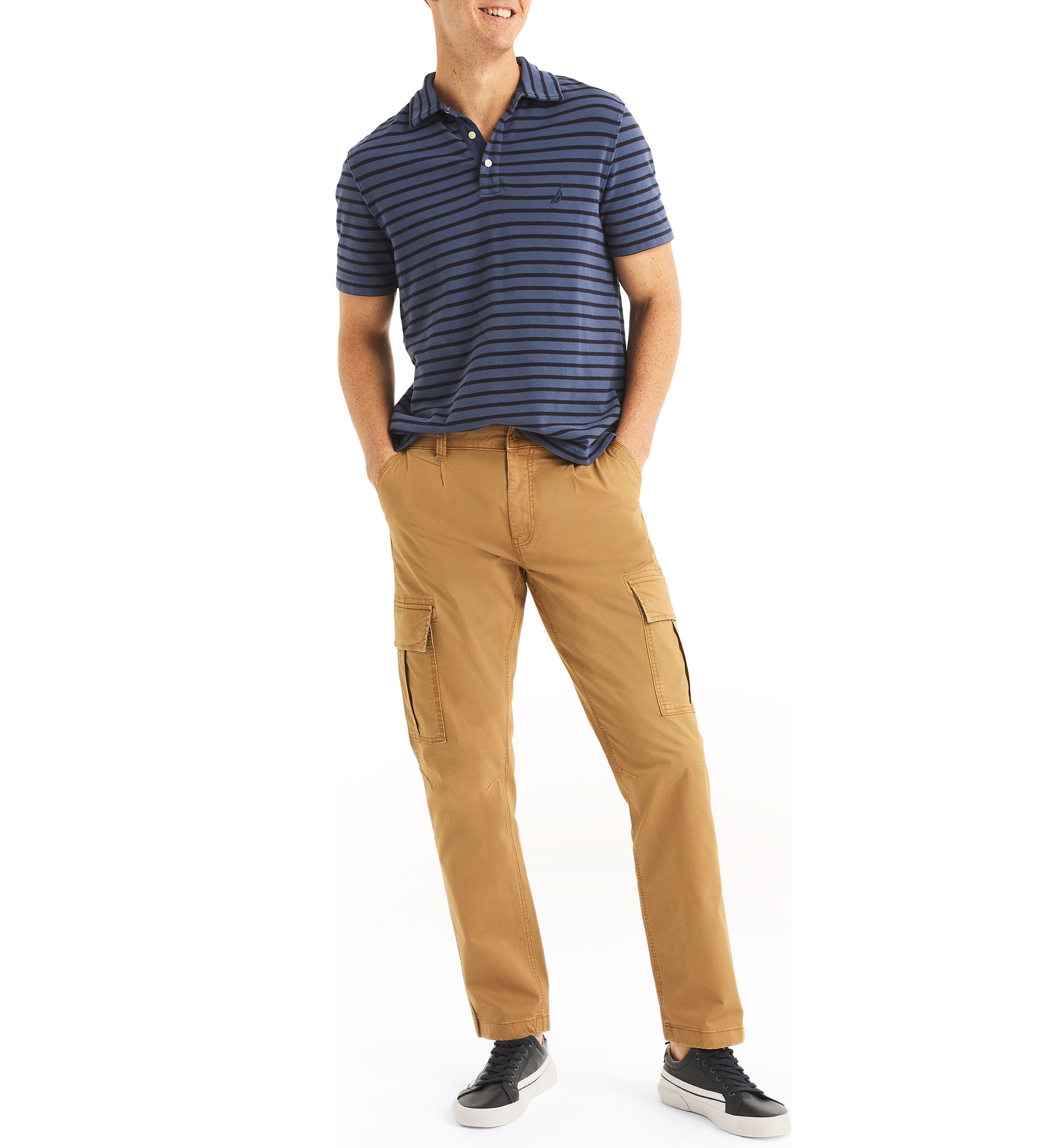 Classic Fit Striped Polo Shirt