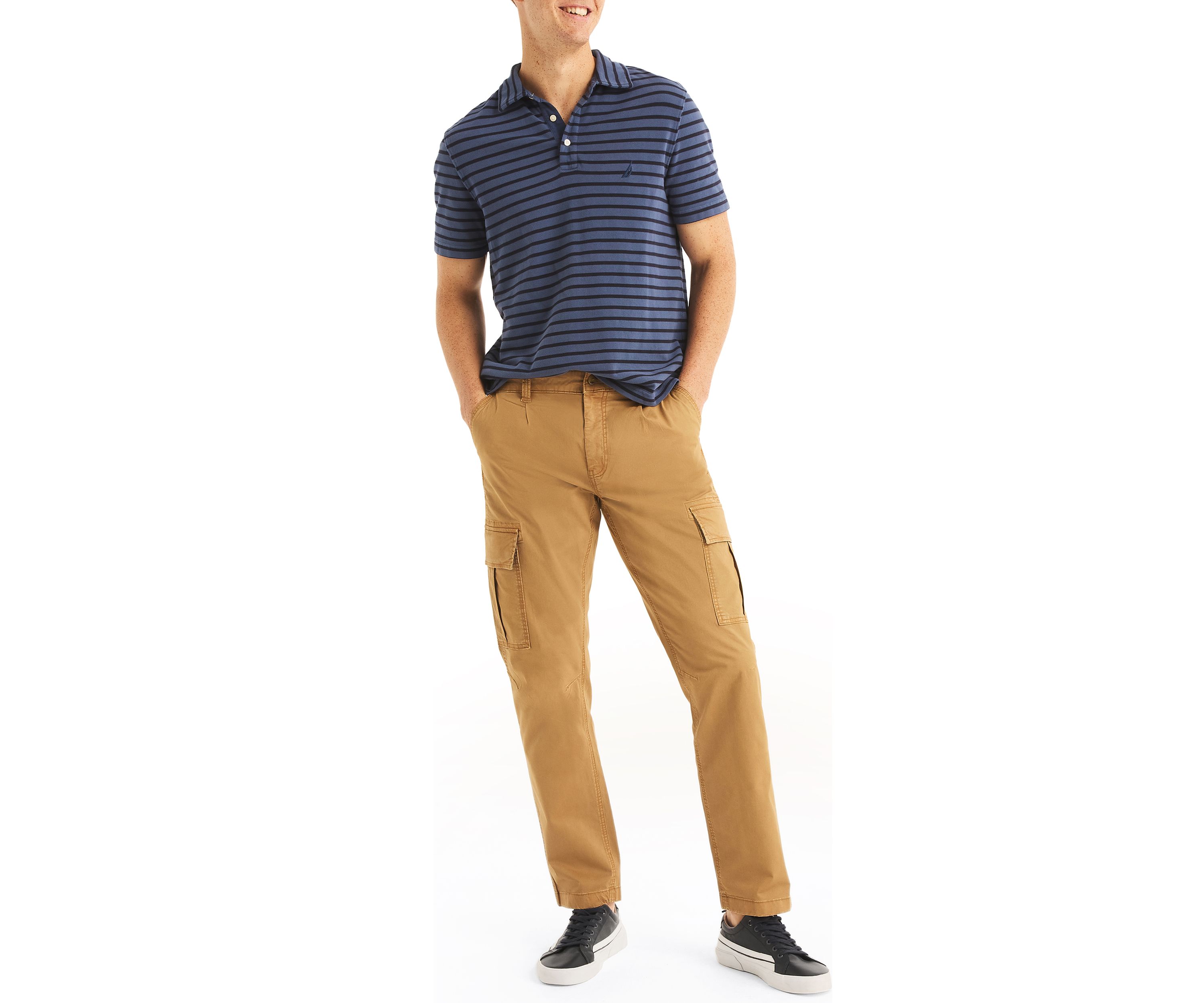 Classic Fit Striped Polo Shirt