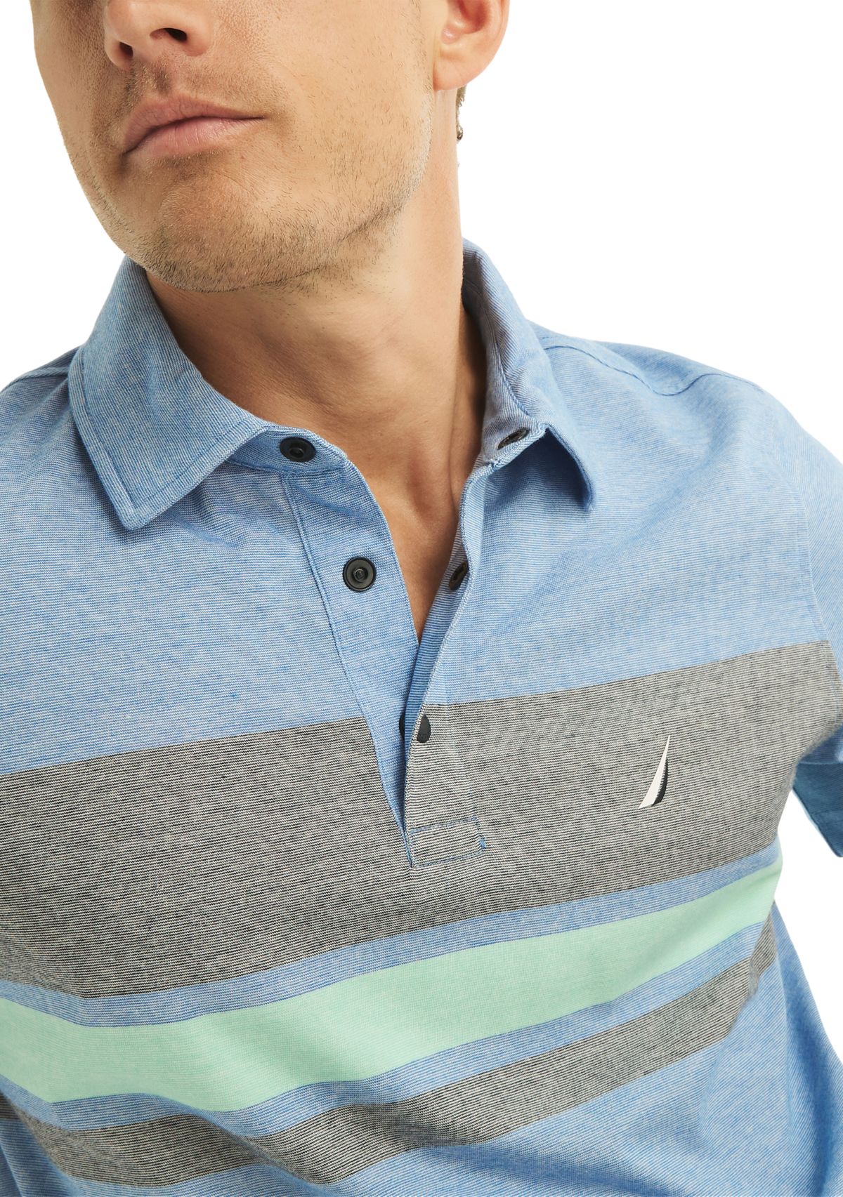 Navtech Sustainably Crafted Classic Fit Striped Polo Shirt