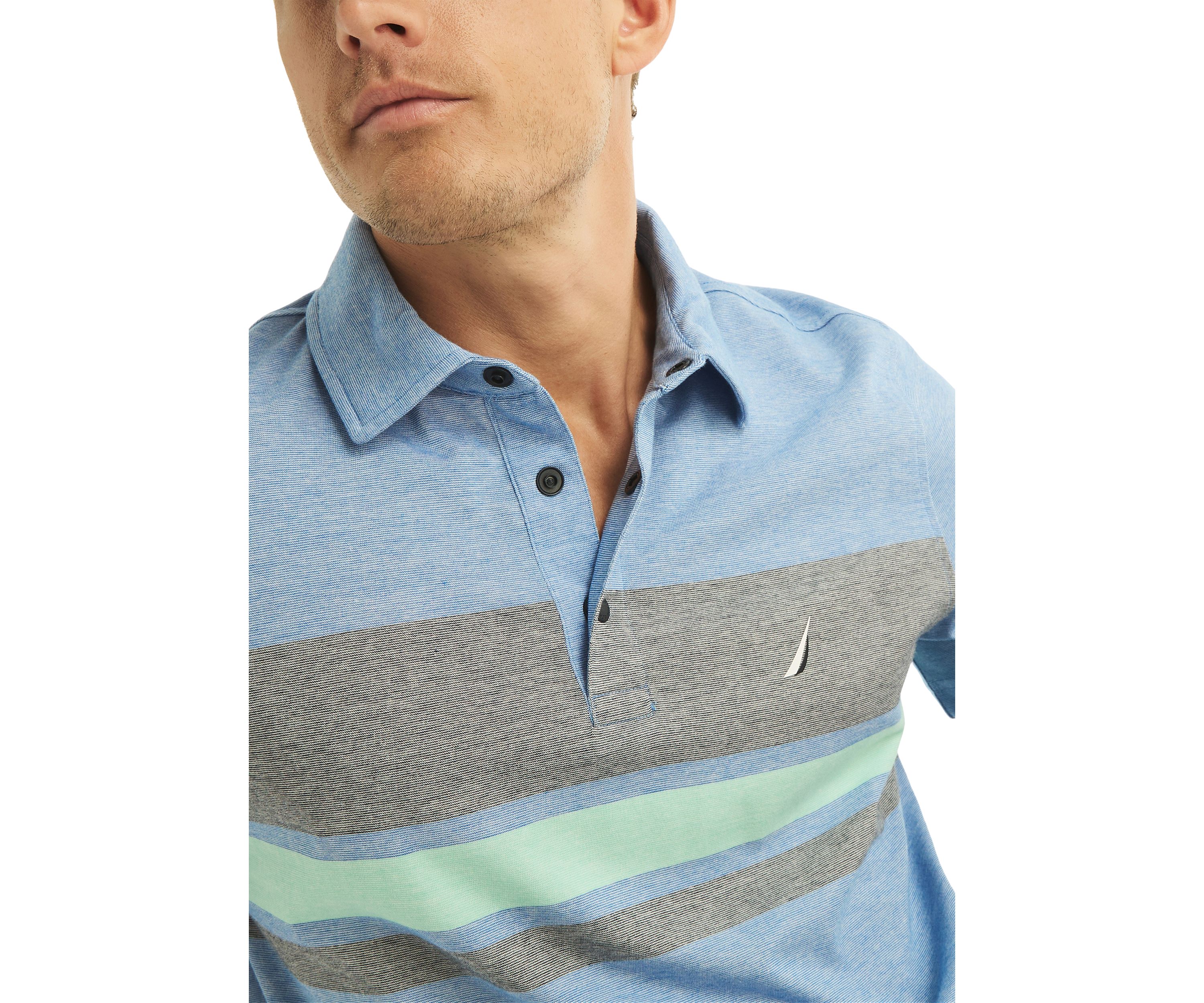 Navtech Sustainably Crafted Classic Fit Striped Polo Shirt