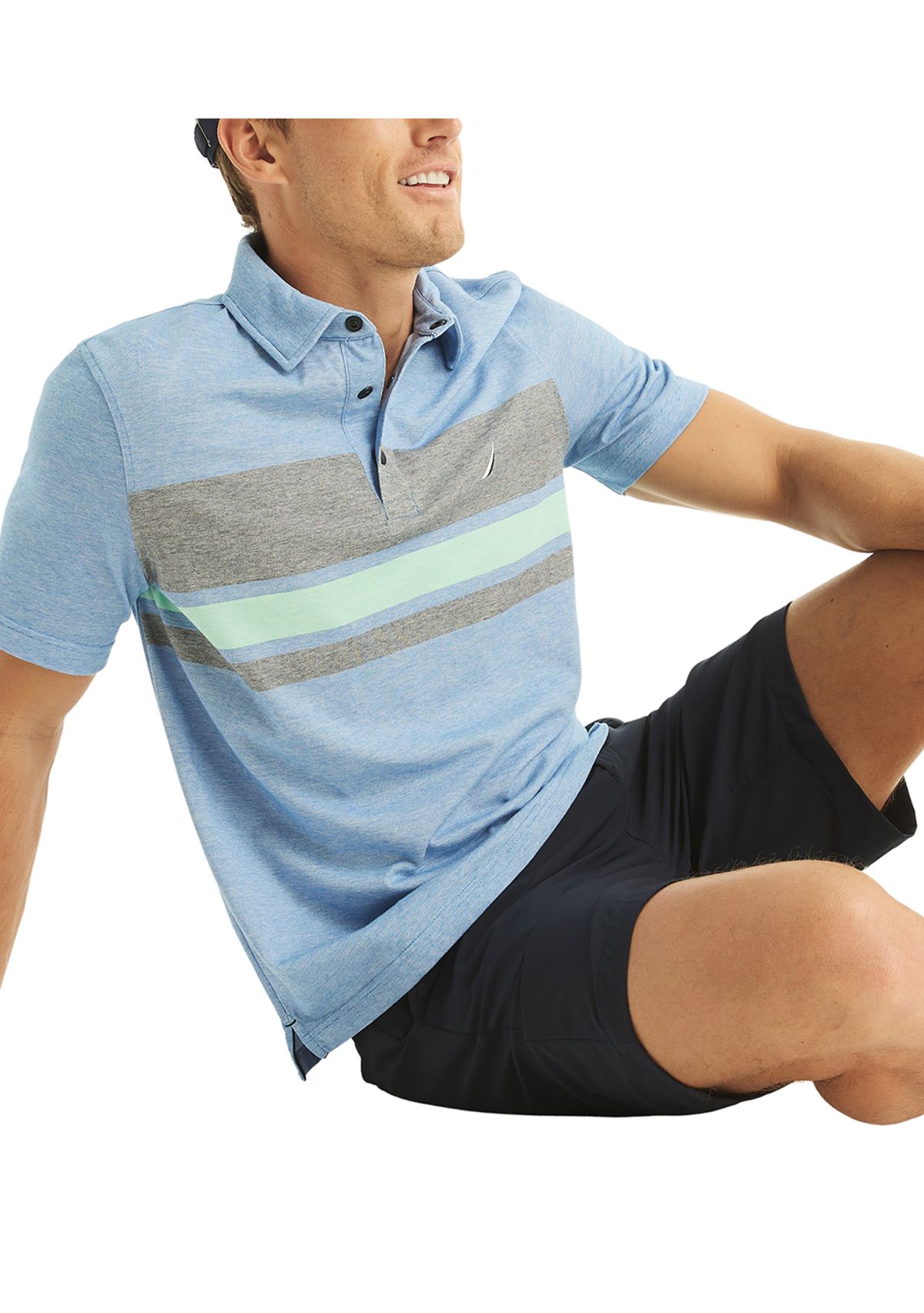 Navtech Sustainably Crafted Classic Fit Striped Polo Shirt