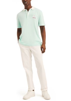 Miami Vice x Nautica Classic Fit Linen Polo Shirt