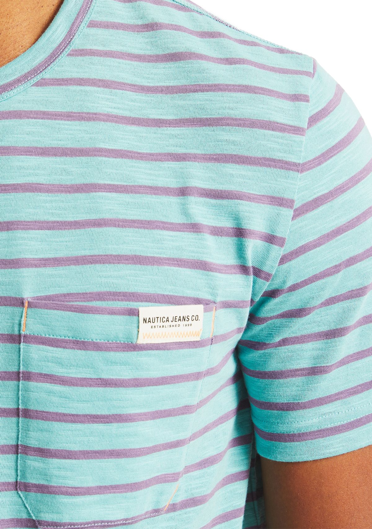Jeans Co. Striped Crew Neck T-Shirt