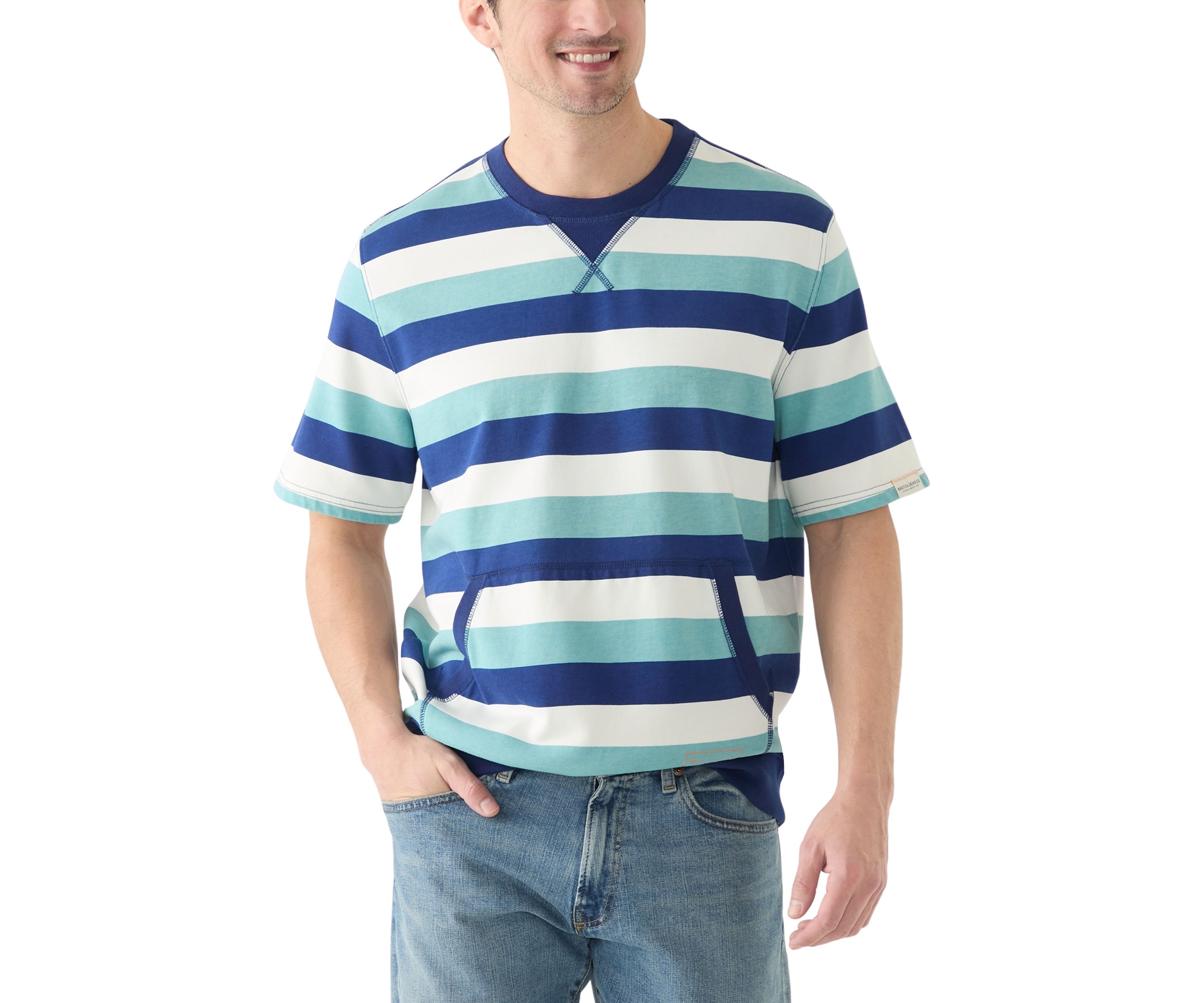 Jeans Co. Striped Crewneck T-Shirt