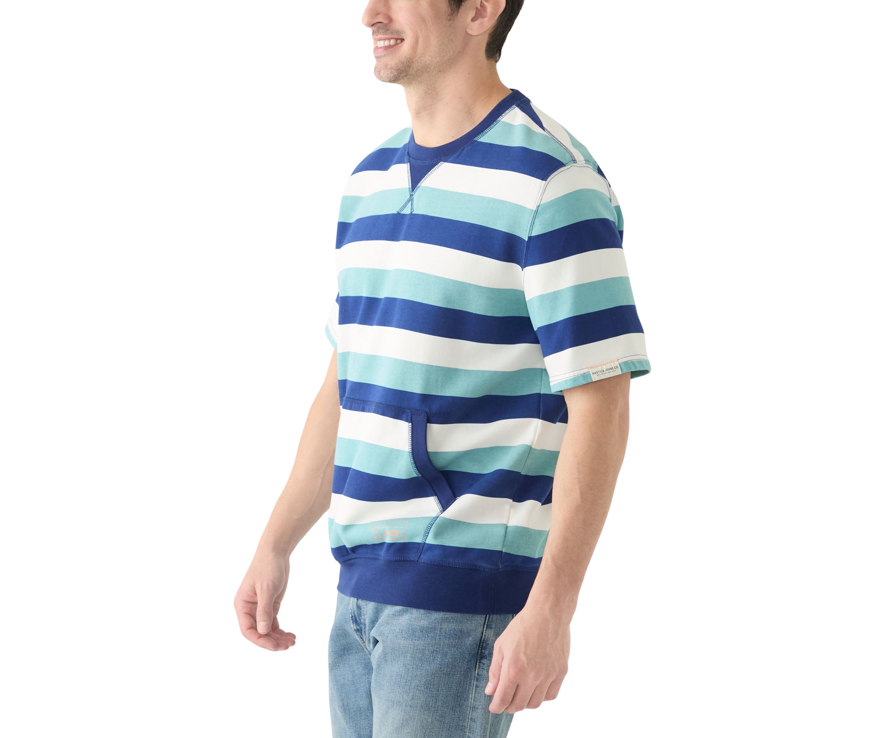 Jeans Co. Striped Crewneck T-Shirt