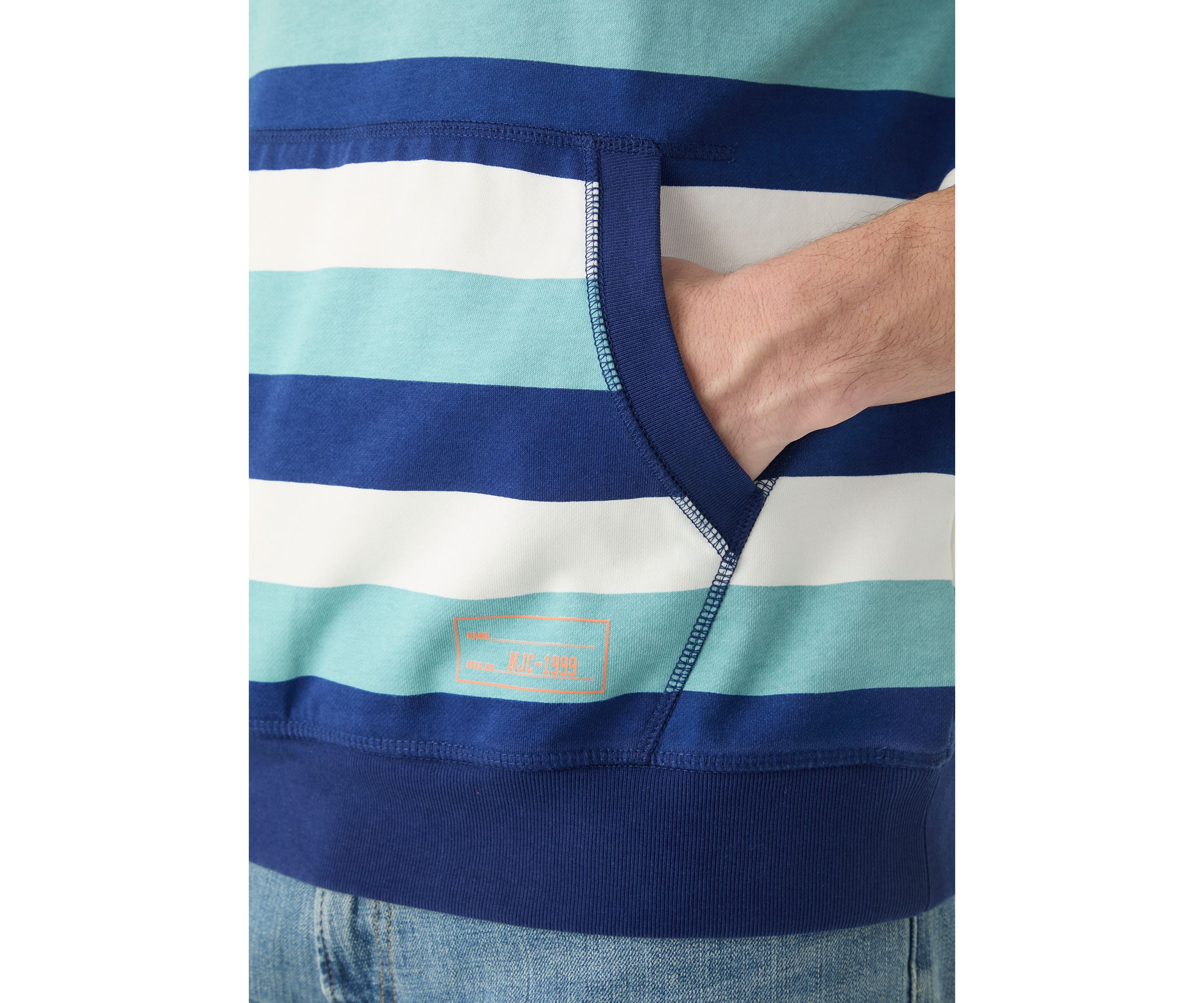 Jeans Co. Striped Crewneck T-Shirt