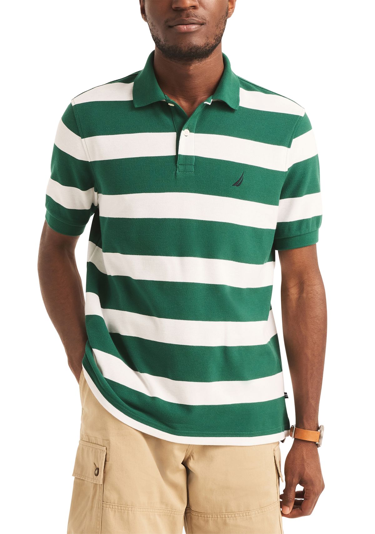 Sustainably Crafted Classic Fit Striped Deck Polo Shirt