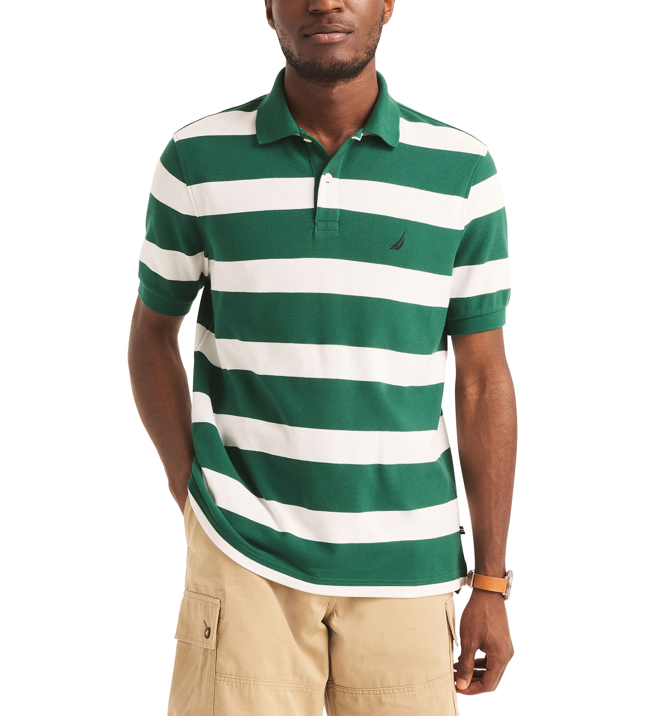 Sustainably Crafted Classic Fit Striped Deck Polo Shirt