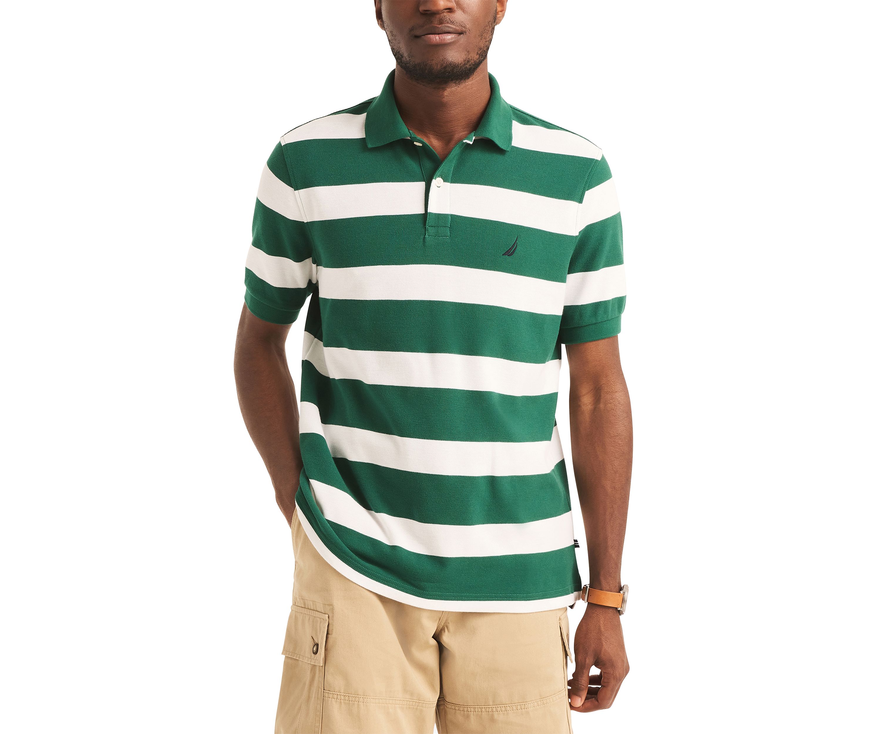 Sustainably Crafted Classic Fit Striped Deck Polo Shirt