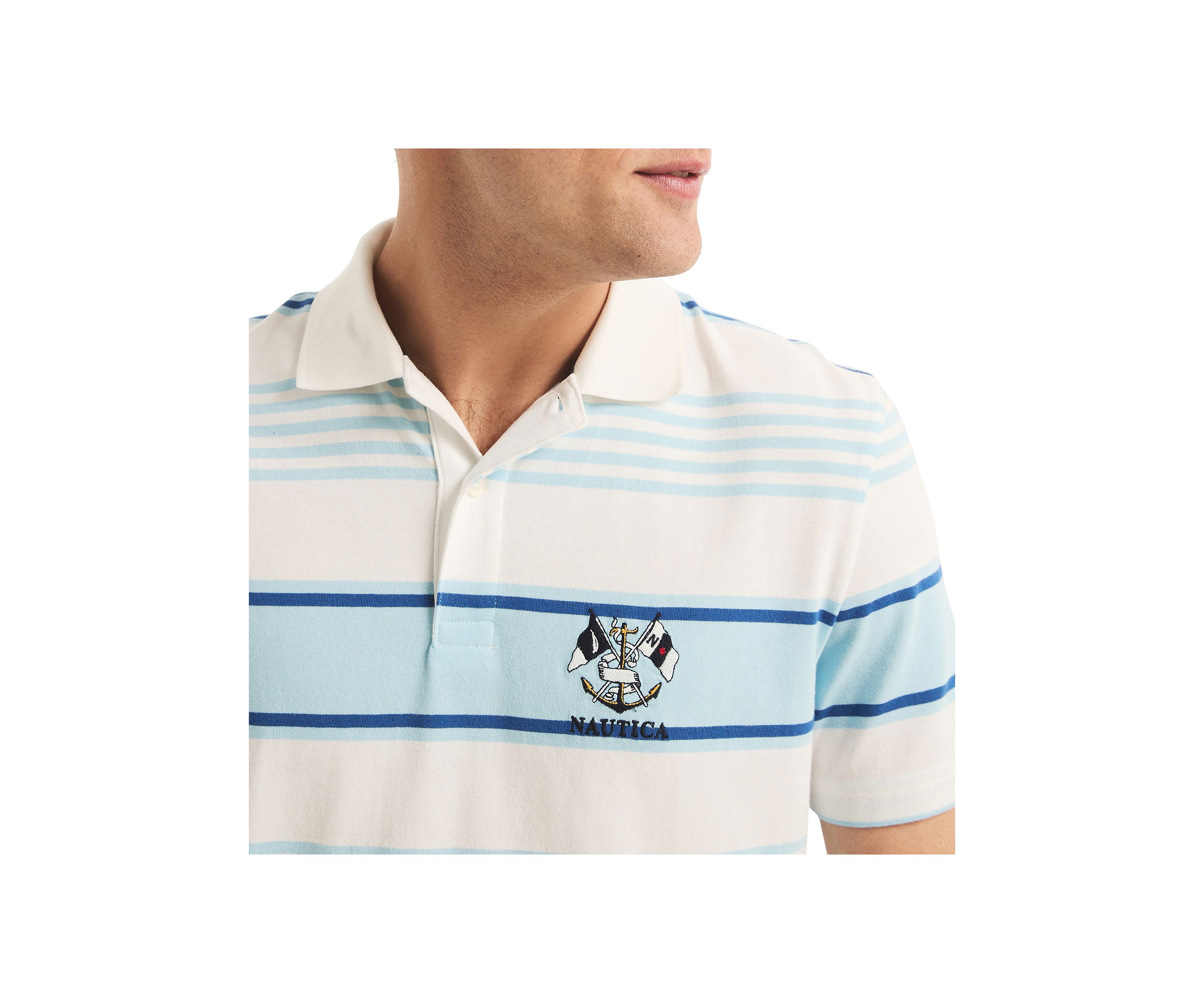 Sustainably Crafted Classic Fit Striped Polo Shirt
